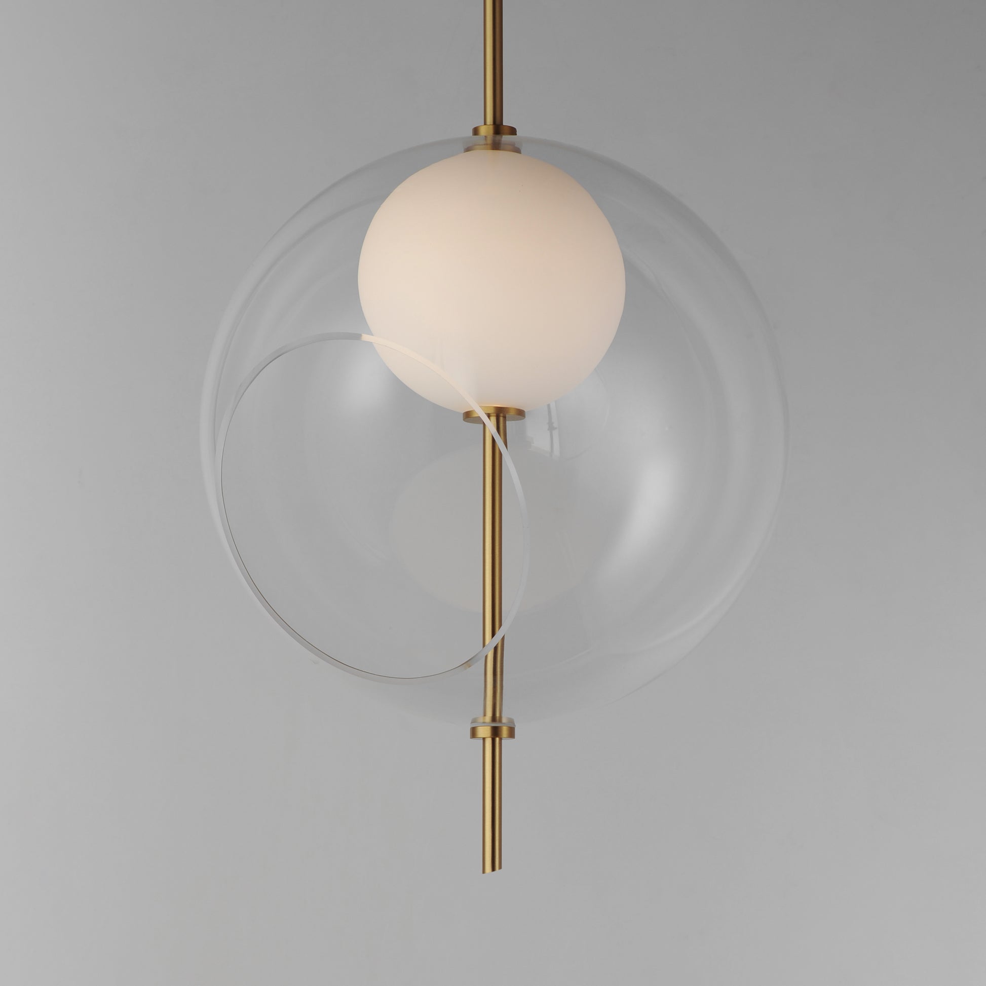Martini 16" LED Pendant Natural Aged Brass by ET2