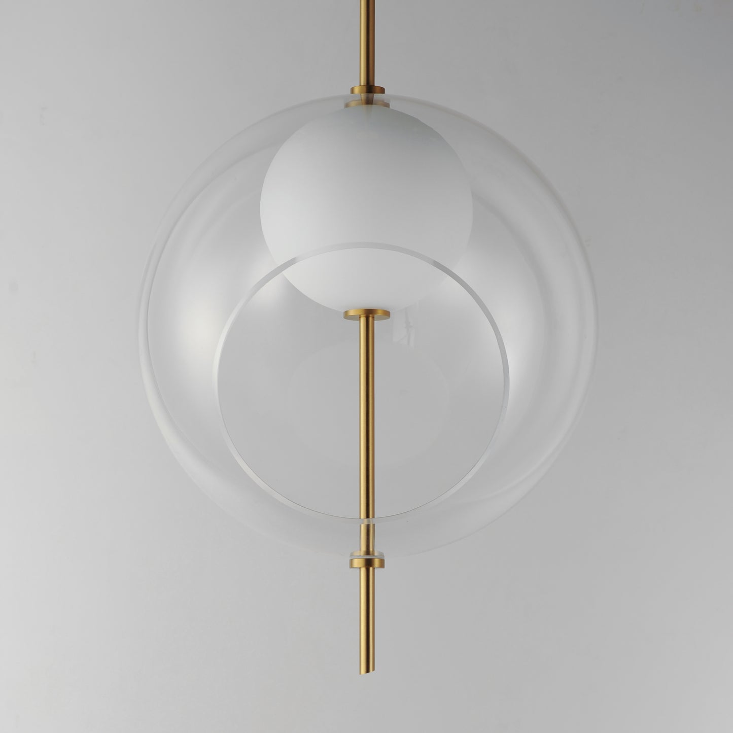 Martini 16" LED Pendant Natural Aged Brass by ET2