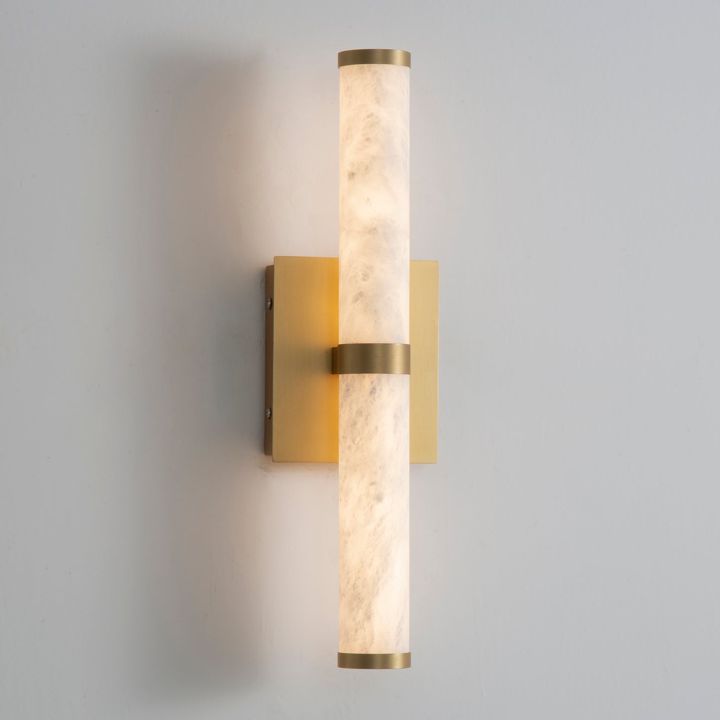Aragon 17" Bath Vanity White Alabaster/Gold by ET2