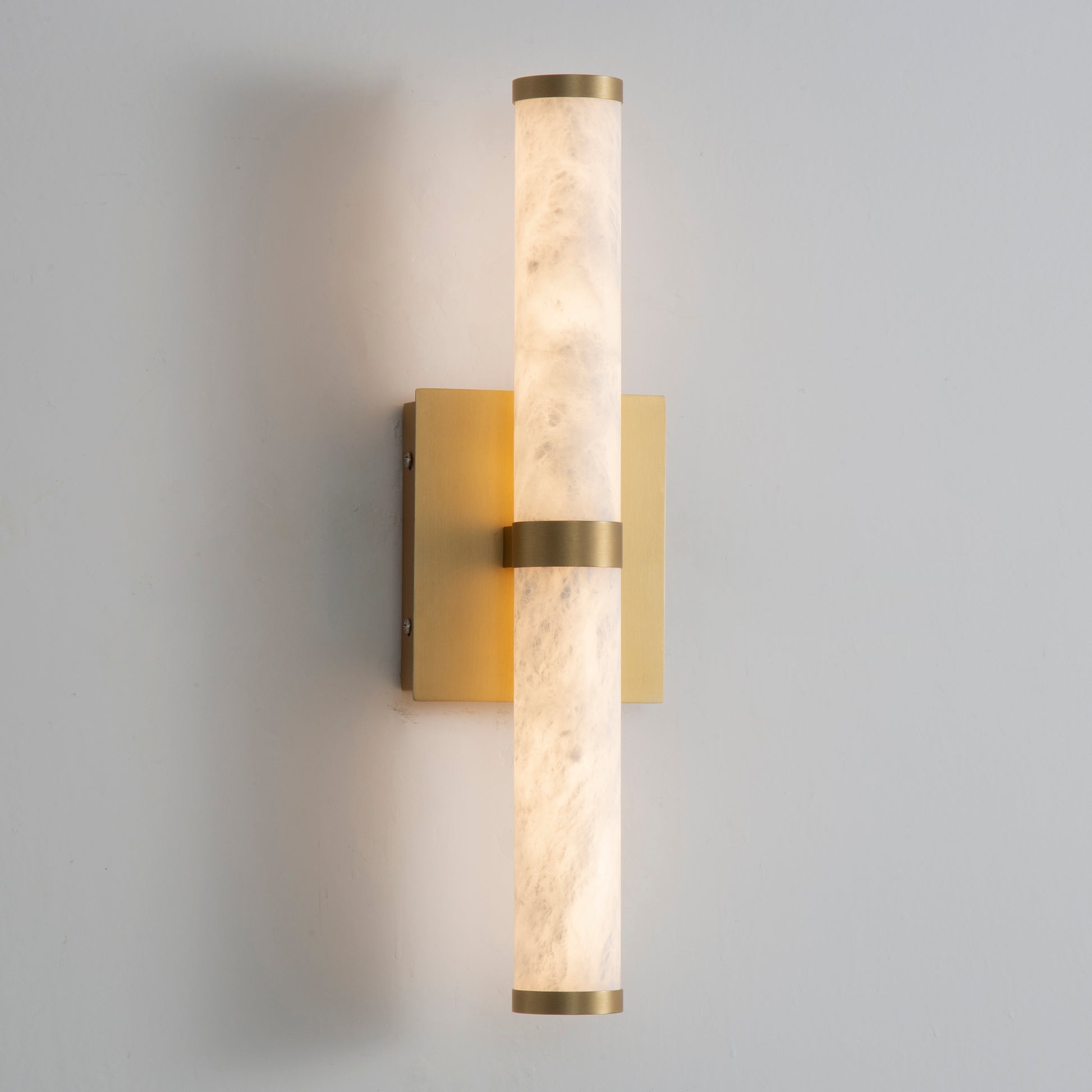 Aragon 17" Bath Vanity White Alabaster/Gold by ET2