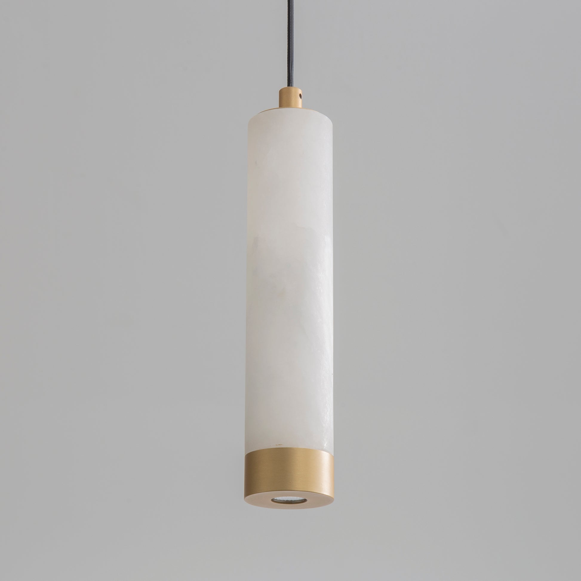 Aragon 9" LED Pendant White Alabaster/Gold by ET2