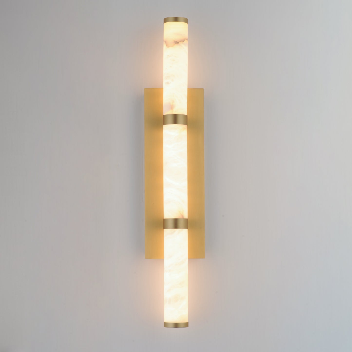 Aragon 26" Bath Vanity White Alabaster/Gold by ET2