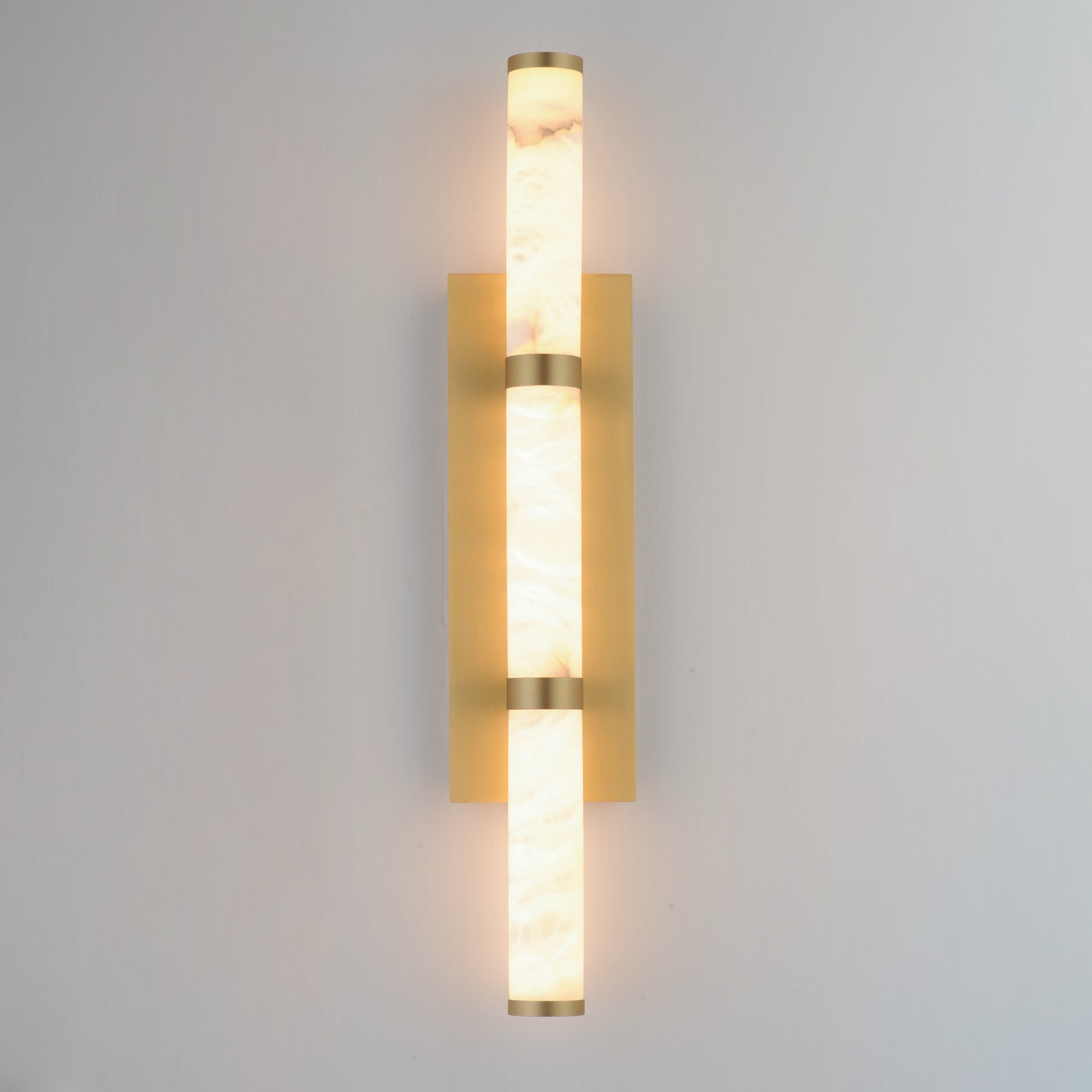 Aragon 26" Bath Vanity White Alabaster/Gold by ET2