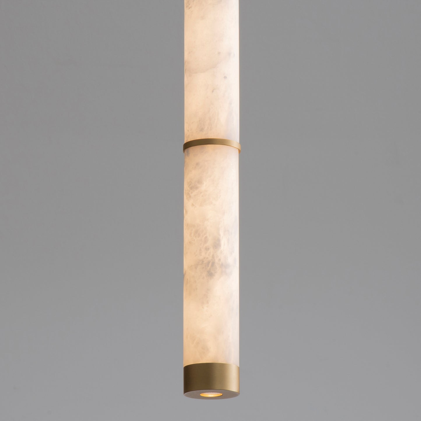 Aragon 17" LED Pendant White Alabaster/Gold by ET2
