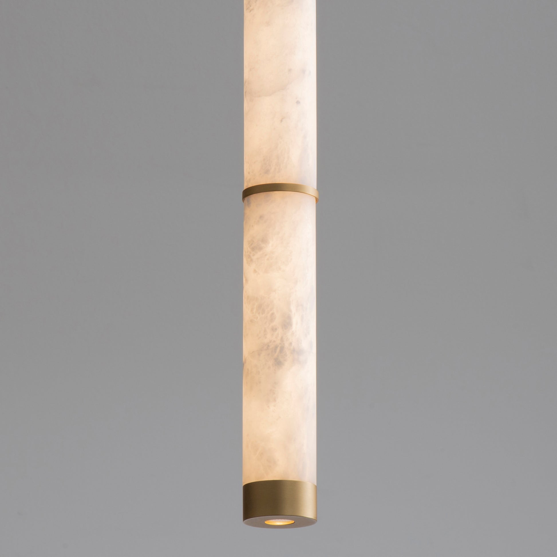 Aragon 17" LED Pendant White Alabaster/Gold by ET2