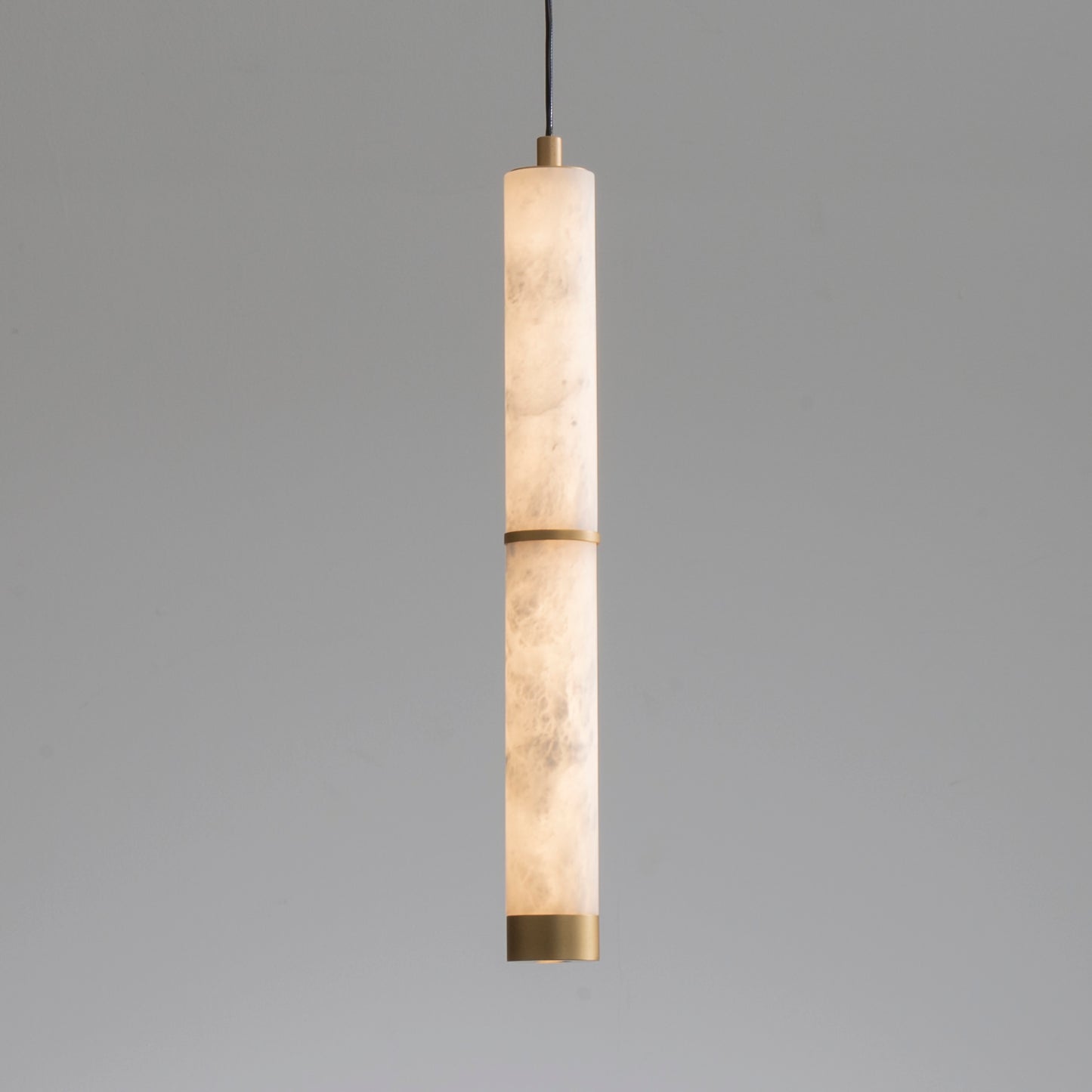 Aragon 17" LED Pendant White Alabaster/Gold by ET2