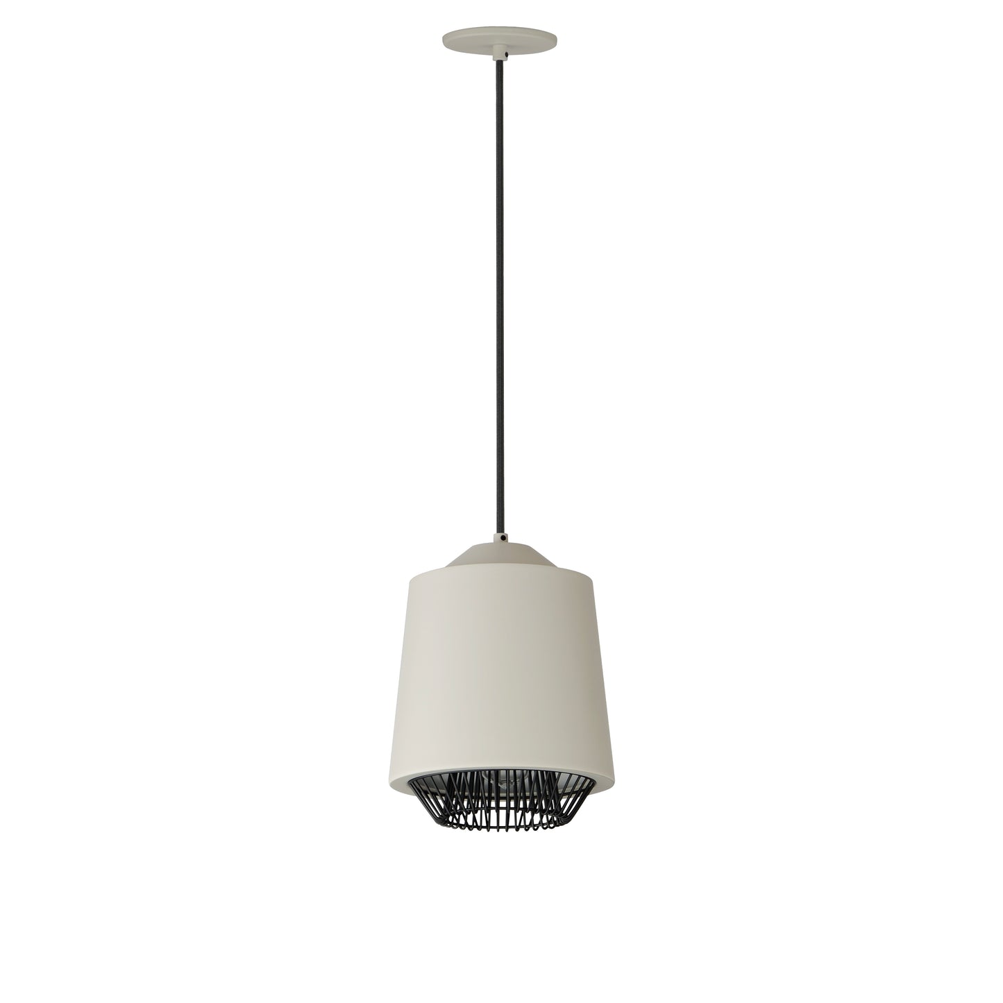 Phoenix 9" LED Pendant Gray/Black by ET2
