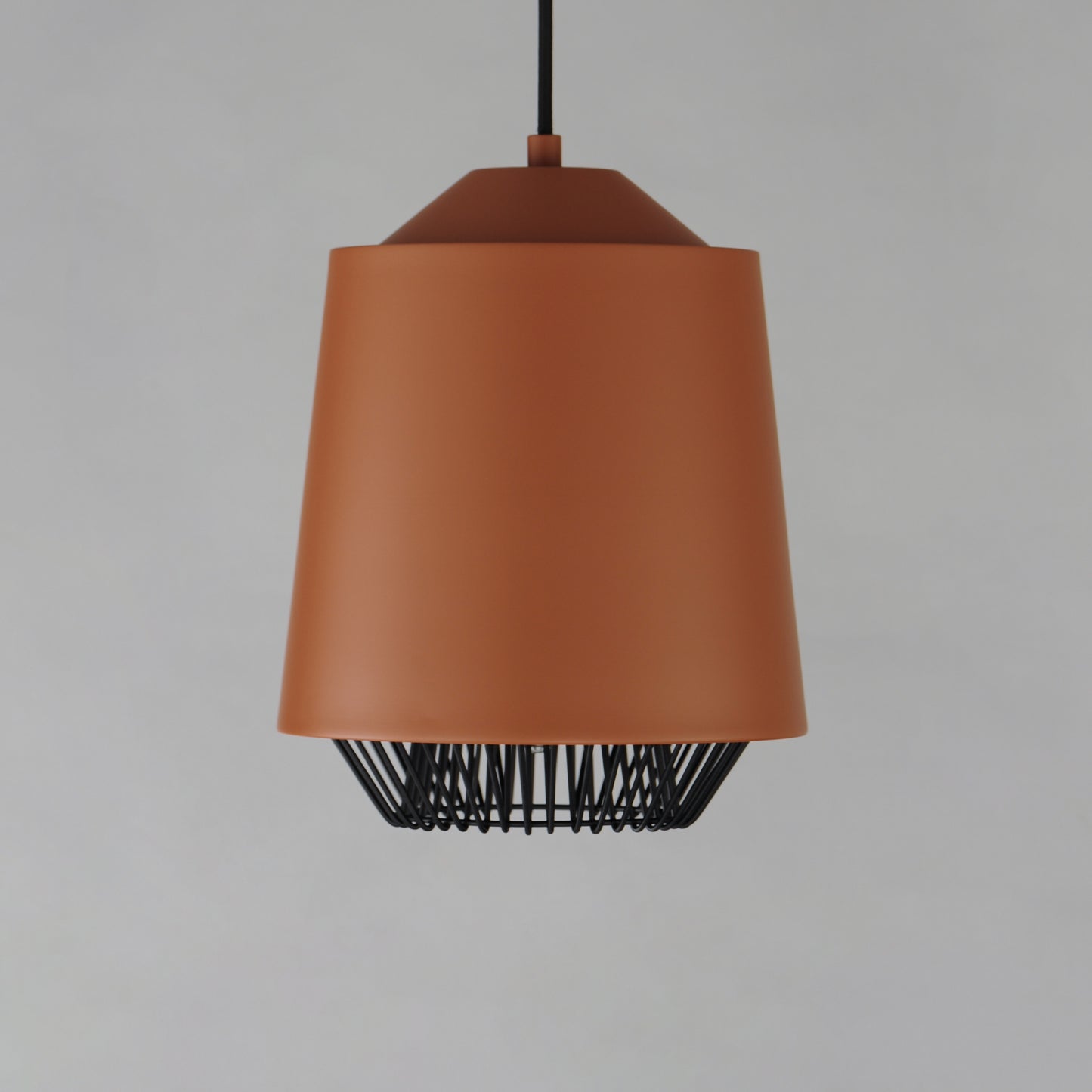 Phoenix 9" LED Pendant Brick/Black by ET2