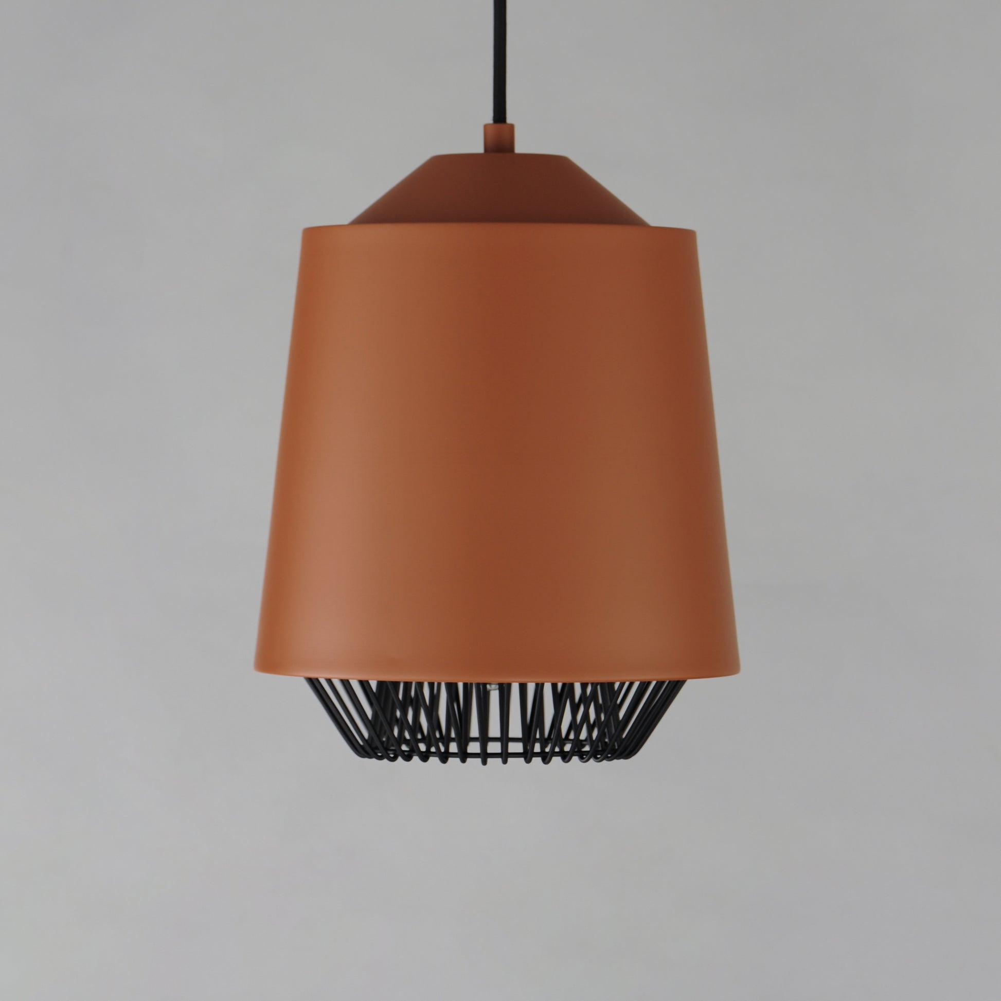 Phoenix 9" LED Pendant Brick/Black by ET2