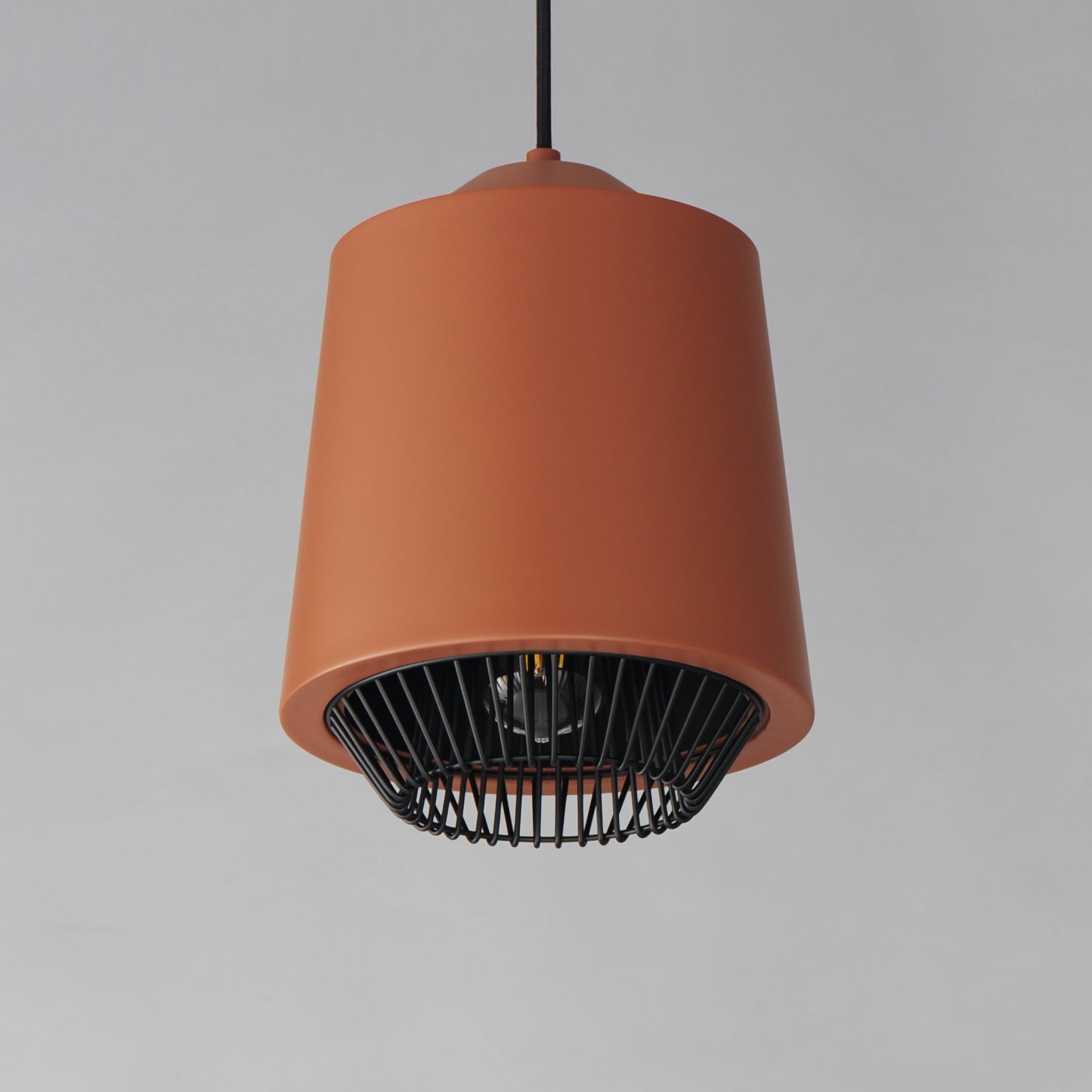 Phoenix 9" LED Pendant Brick/Black by ET2