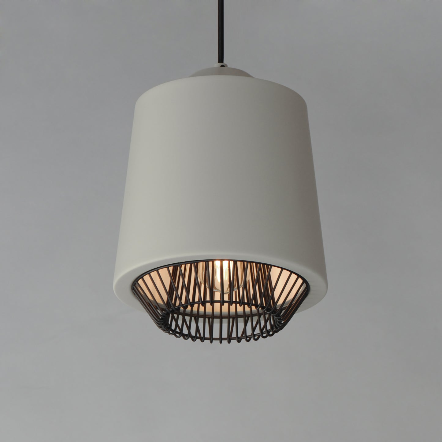 Phoenix 9" LED Pendant Gray/Black by ET2