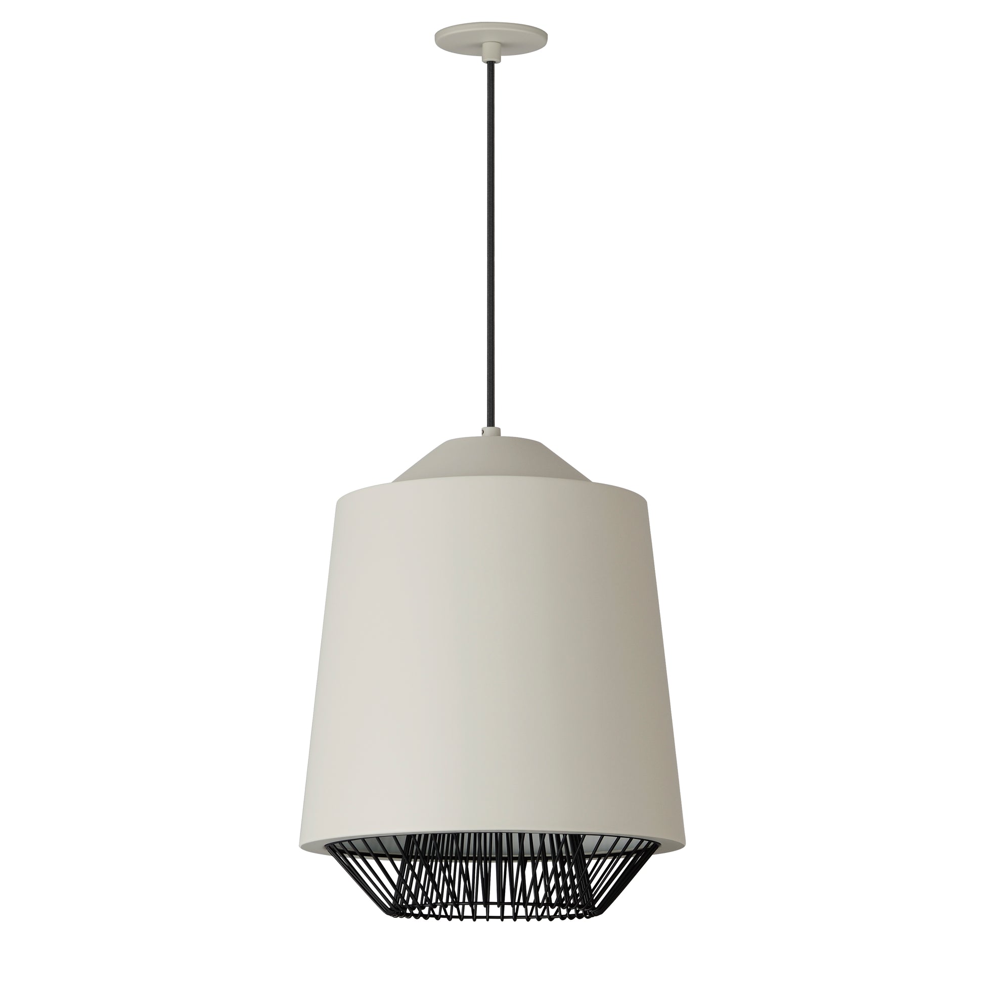 Phoenix 16" LED Pendant Gray/Black by ET2