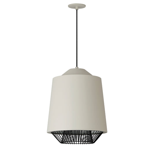 Phoenix 16" LED Pendant Gray/Black by ET2