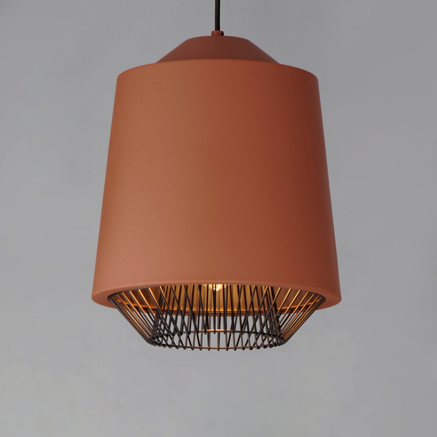 Phoenix 16" LED Pendant Brick/Black by ET2