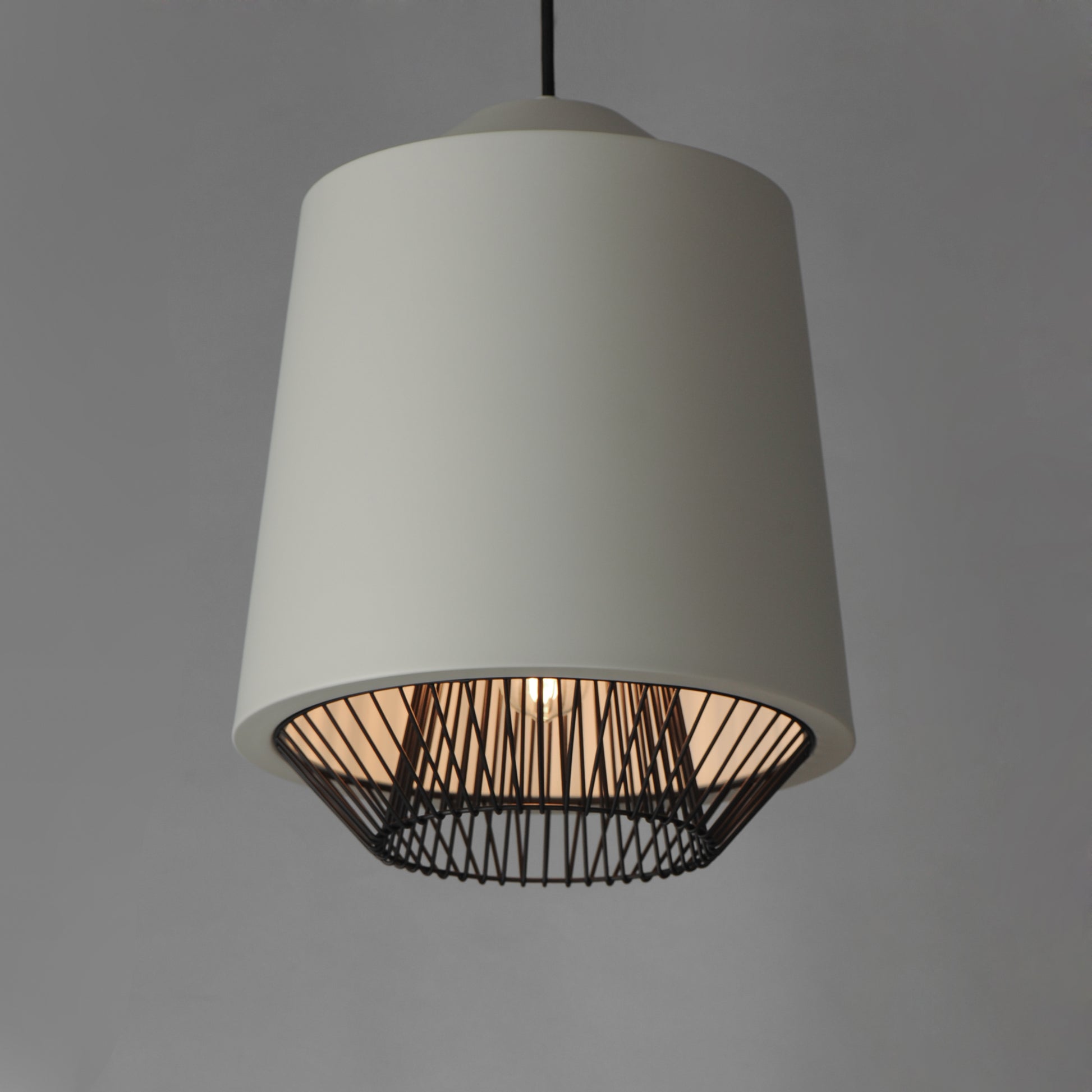 Phoenix 16" LED Pendant Gray/Black by ET2