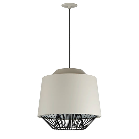 Phoenix 18.5" LED Pendant Gray/Black by ET2
