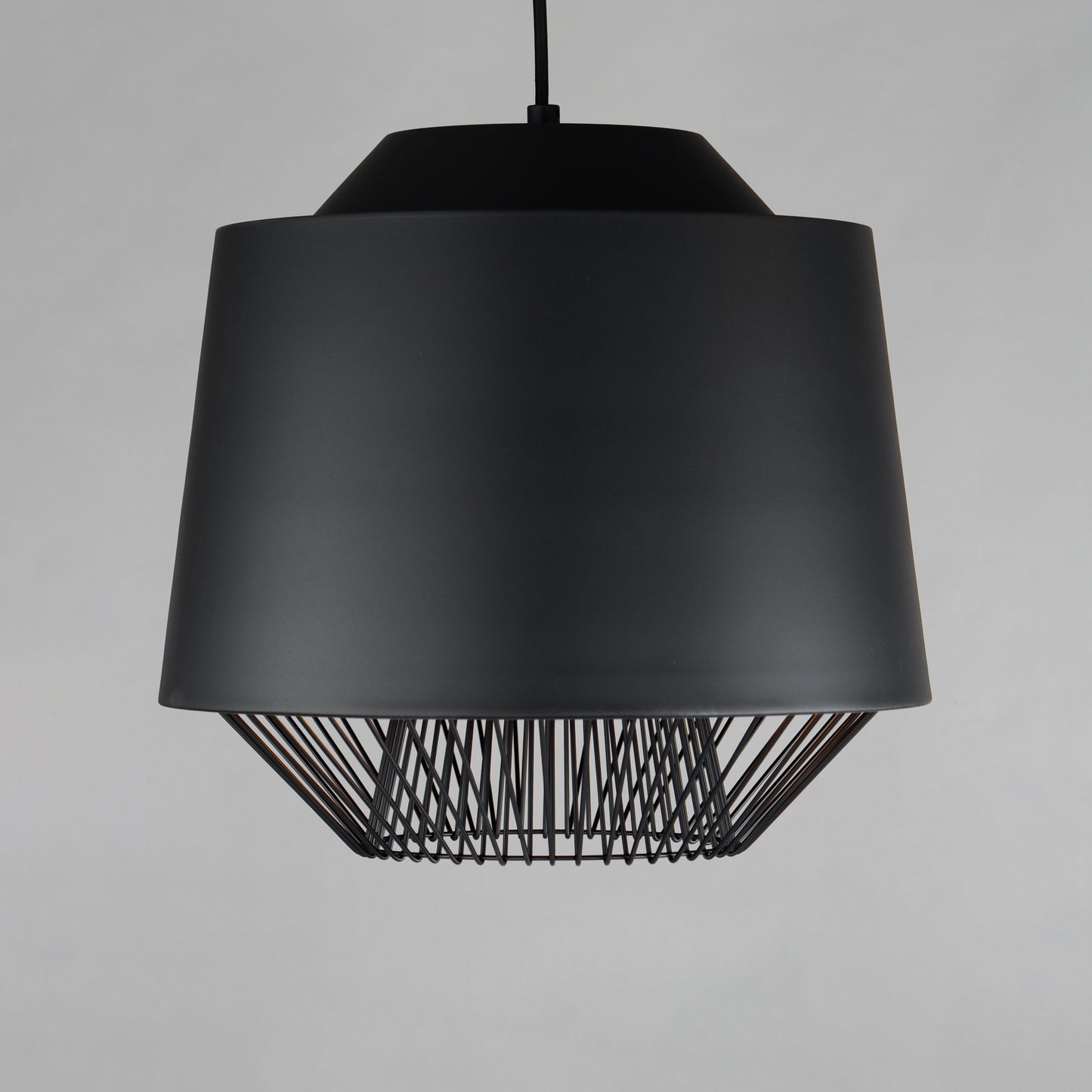 Phoenix 18.5" LED Pendant Black/Gold by ET2