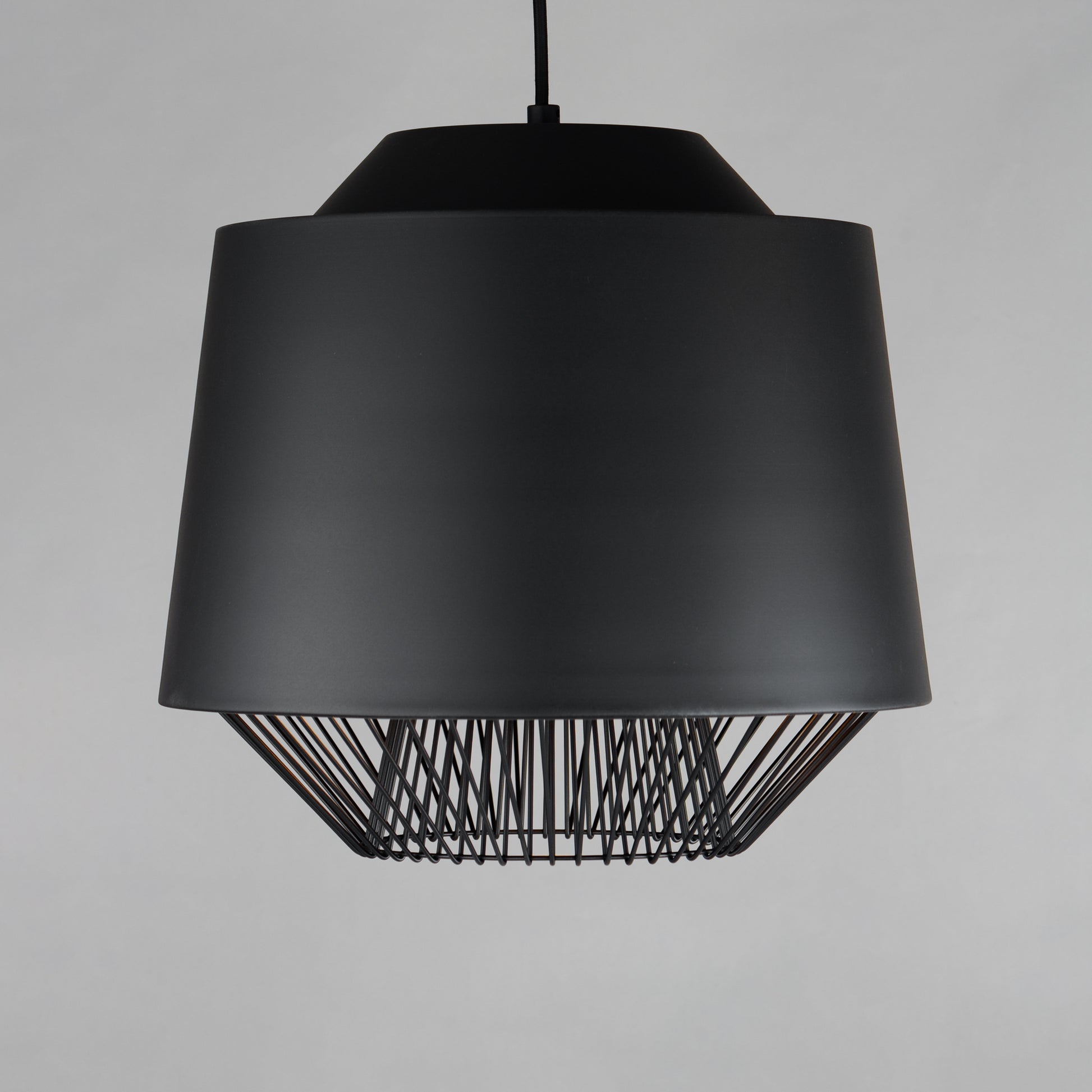 Phoenix 18.5" LED Pendant Black/Gold by ET2