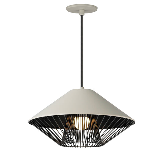 Phoenix 16" LED Pendant Gray/Black by ET2