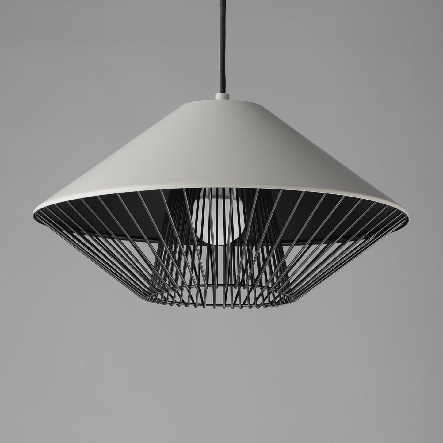 Phoenix 16" LED Pendant Gray/Black by ET2