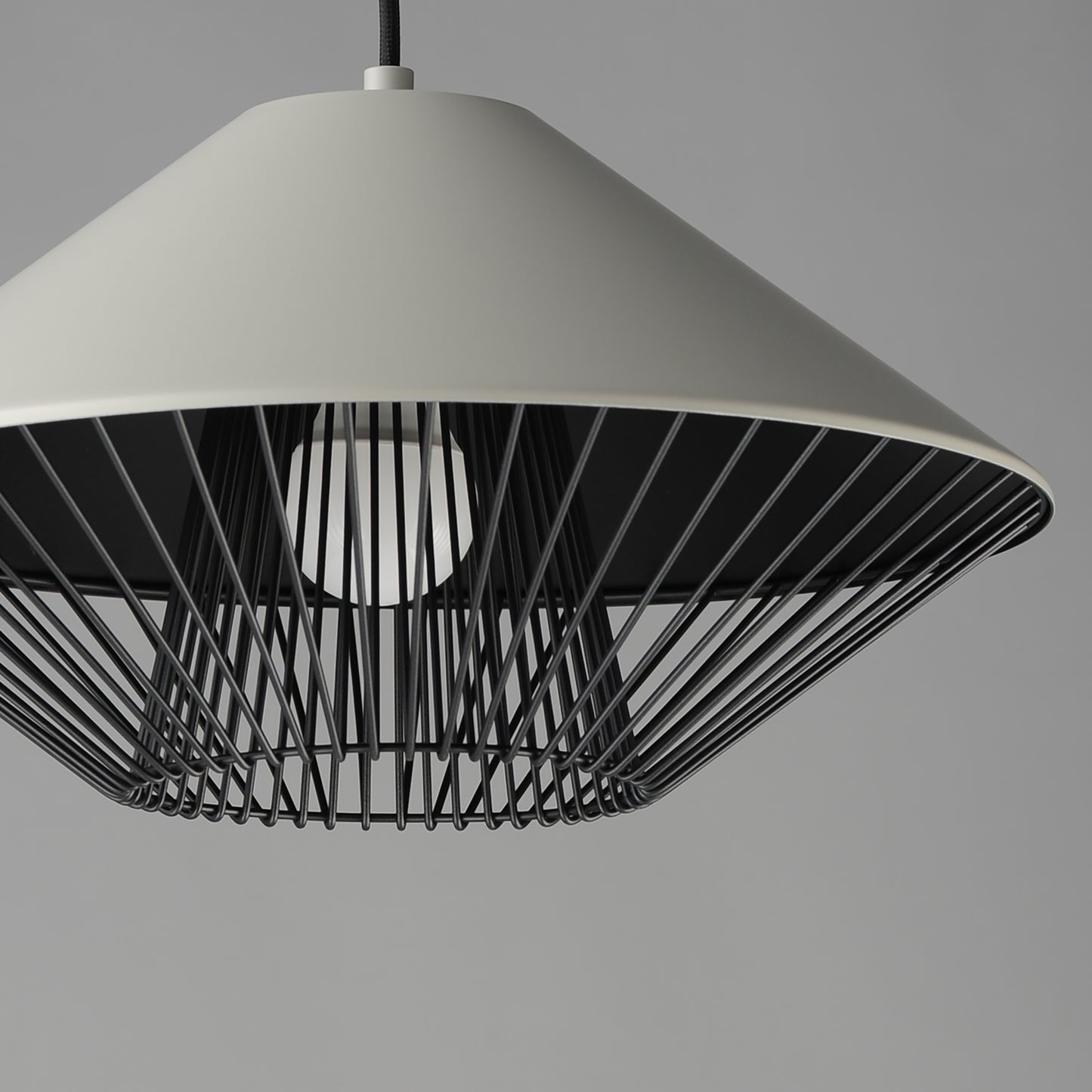 Phoenix 16" LED Pendant Gray/Black by ET2