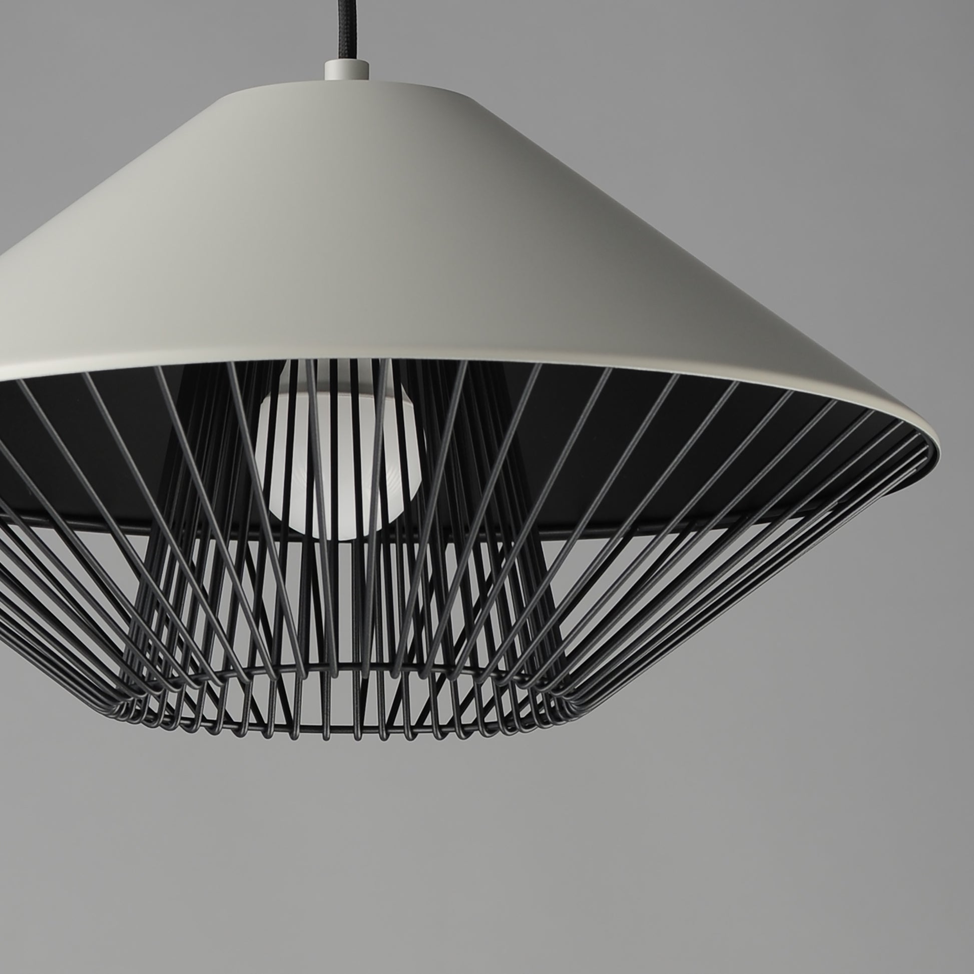 Phoenix 16" LED Pendant Gray/Black by ET2