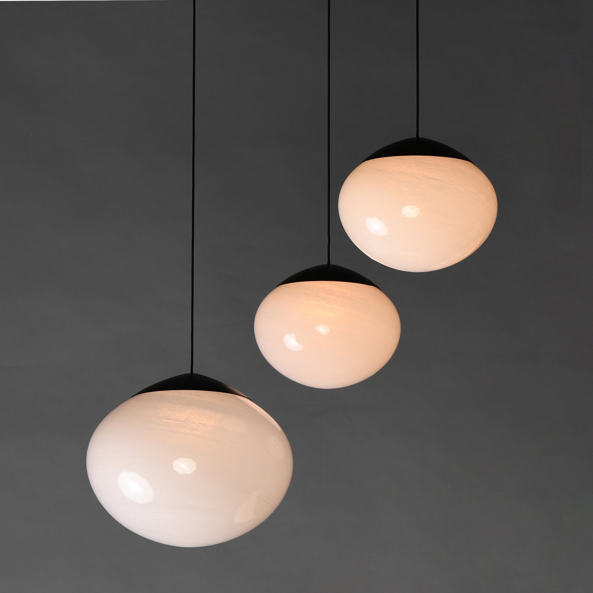 Nimbus LED 3-Light Pendant Black by ET2