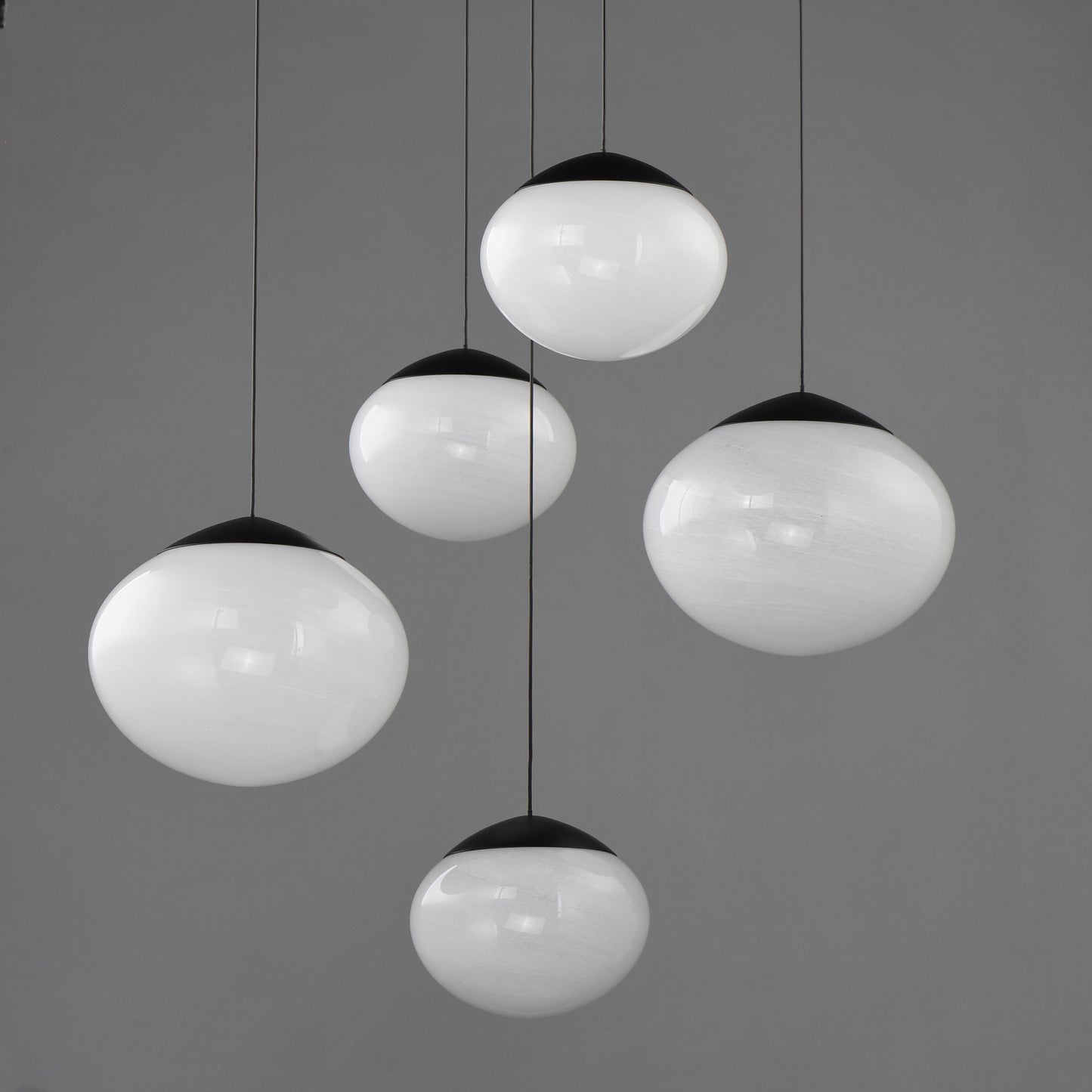 Nimbus LED 5-Light Pendant Black by ET2