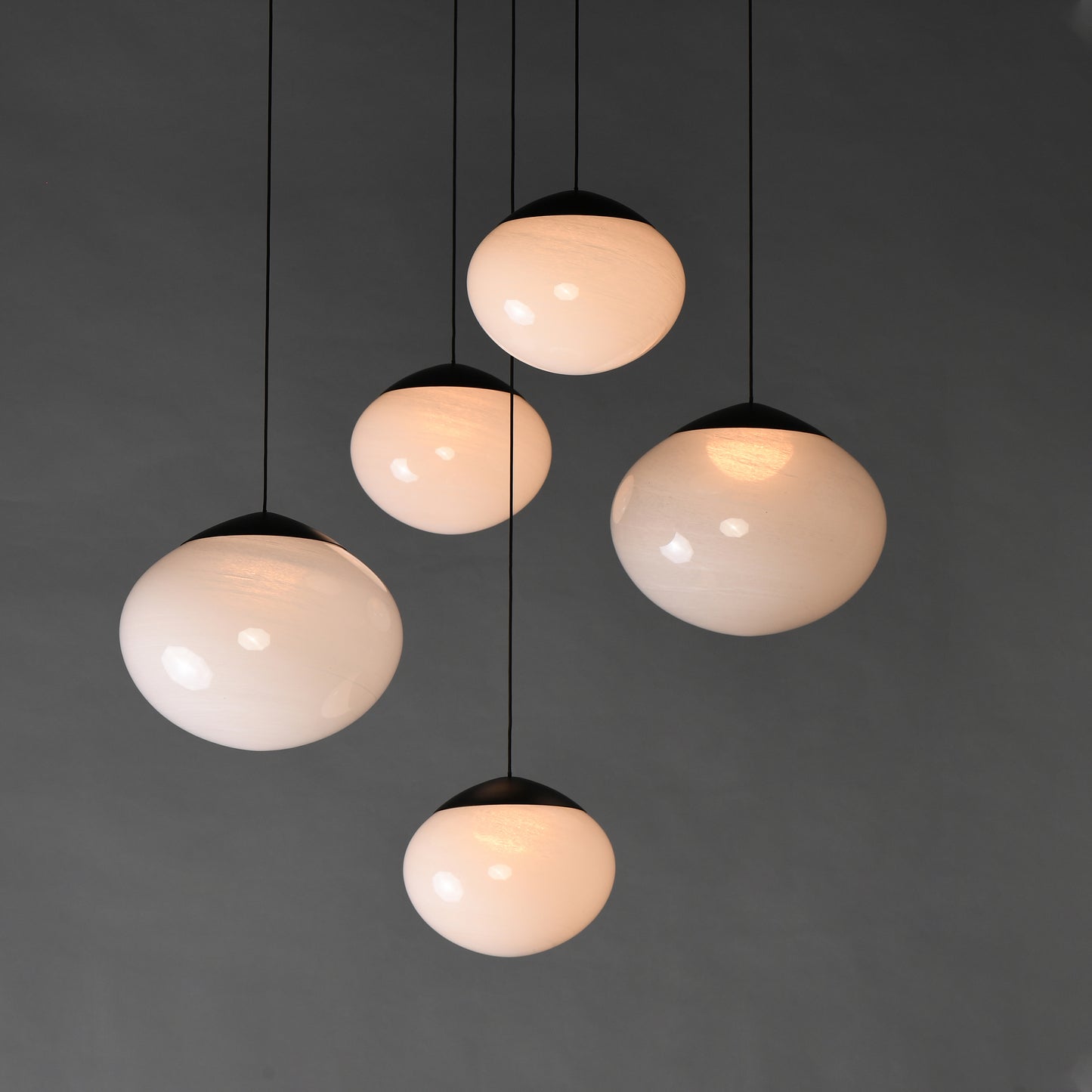 Nimbus LED 5-Light Pendant Black by ET2