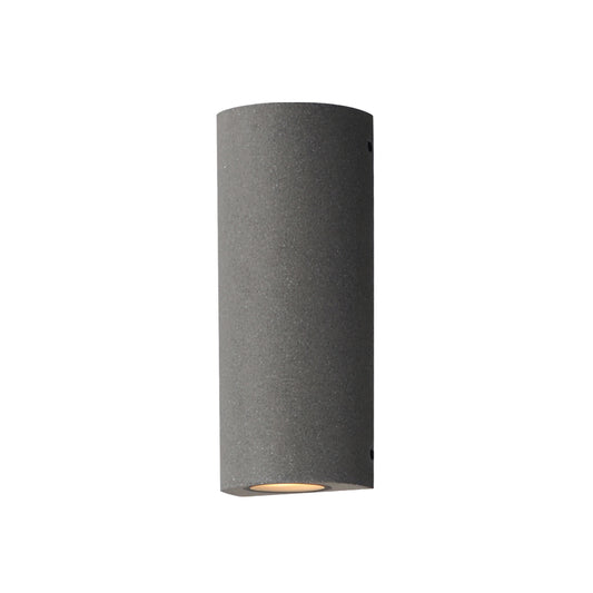 Pilar 2-Light LED Outdoor Wall Sconce Cylinder Greystone by ET2