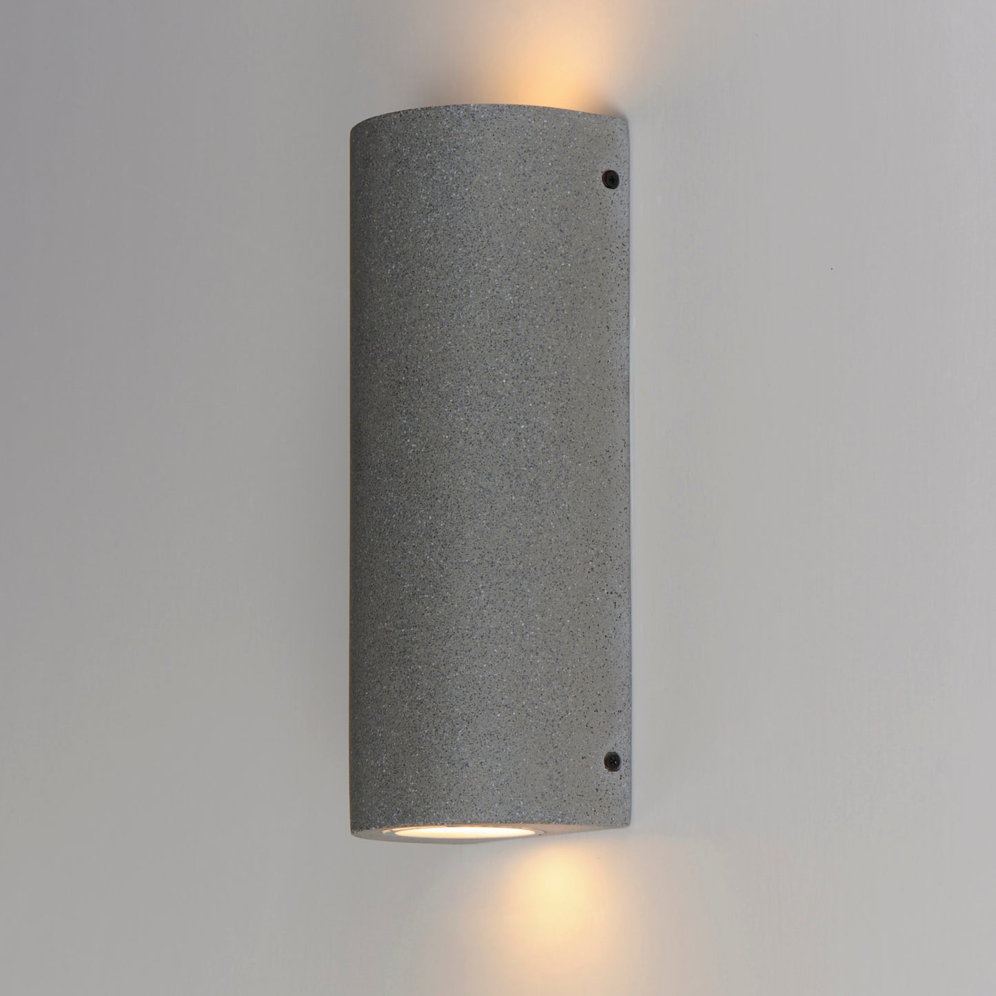 Pilar 2-Light LED Outdoor Wall Sconce Cylinder Greystone by ET2