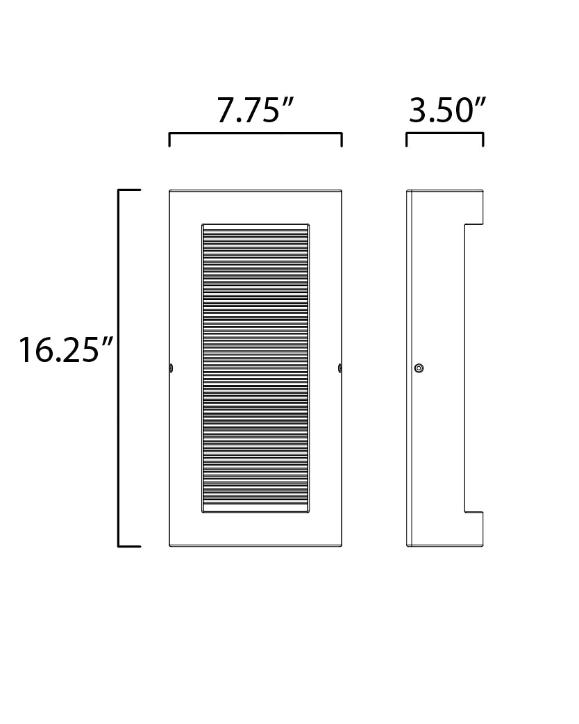 Boardwalk Medium LED Outdoor Wall Sconce Greystone by ET2