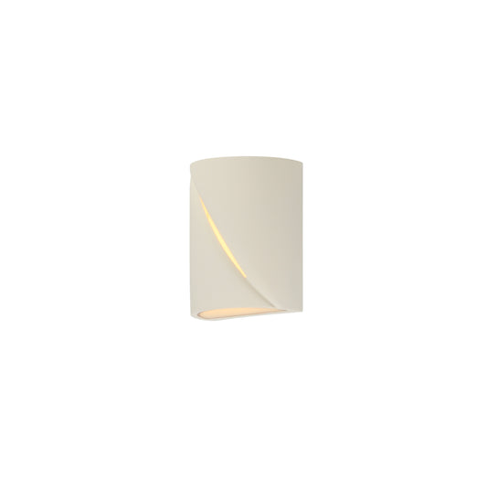 Puff 8" LED Outdoor Wall Sconce Chaulk White by ET2