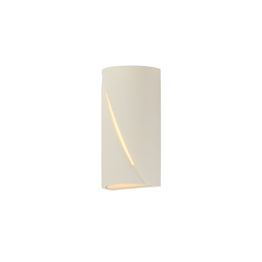 Puff 12" LED Outdoor Wall Sconce Chaulk White by ET2
