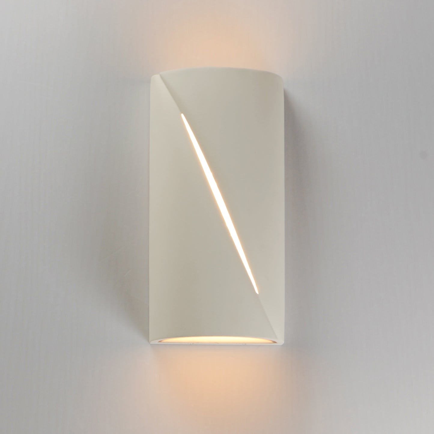 Puff 12" LED Outdoor Wall Sconce Chaulk White by ET2