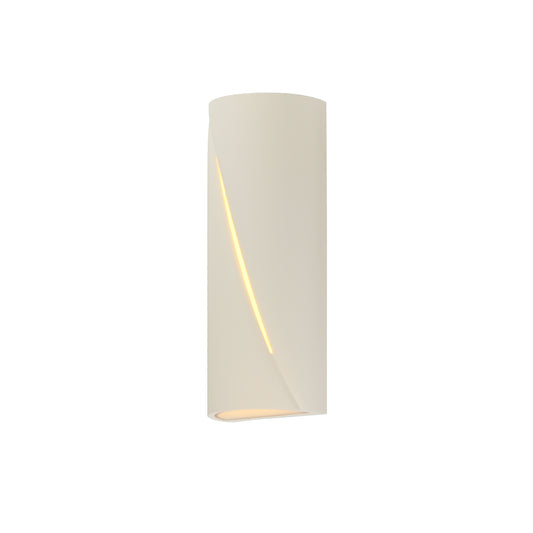 Puff 16" LED Outdoor Wall Sconce Chaulk White by ET2