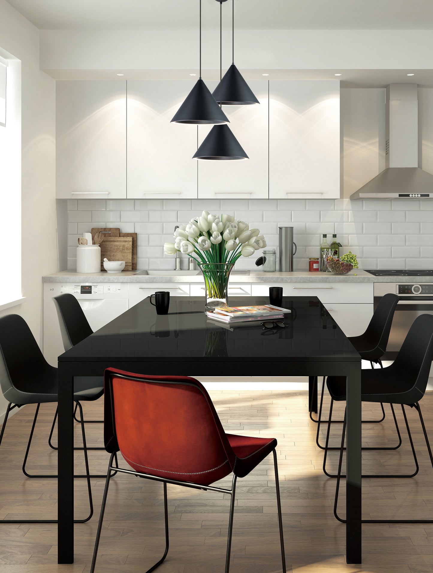 Abyss LED Pendant Black by ET2