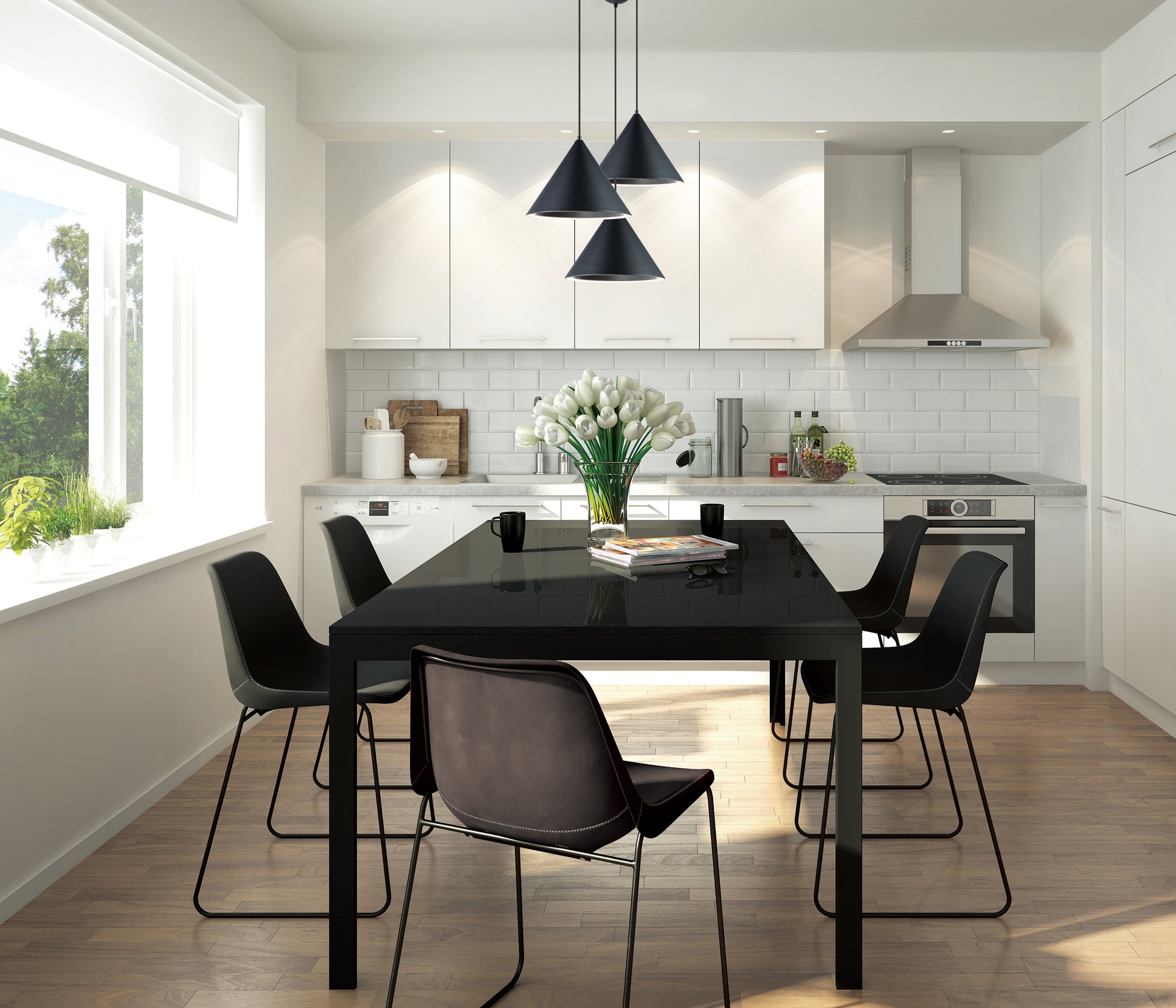 Abyss LED Pendant Matte White by ET2