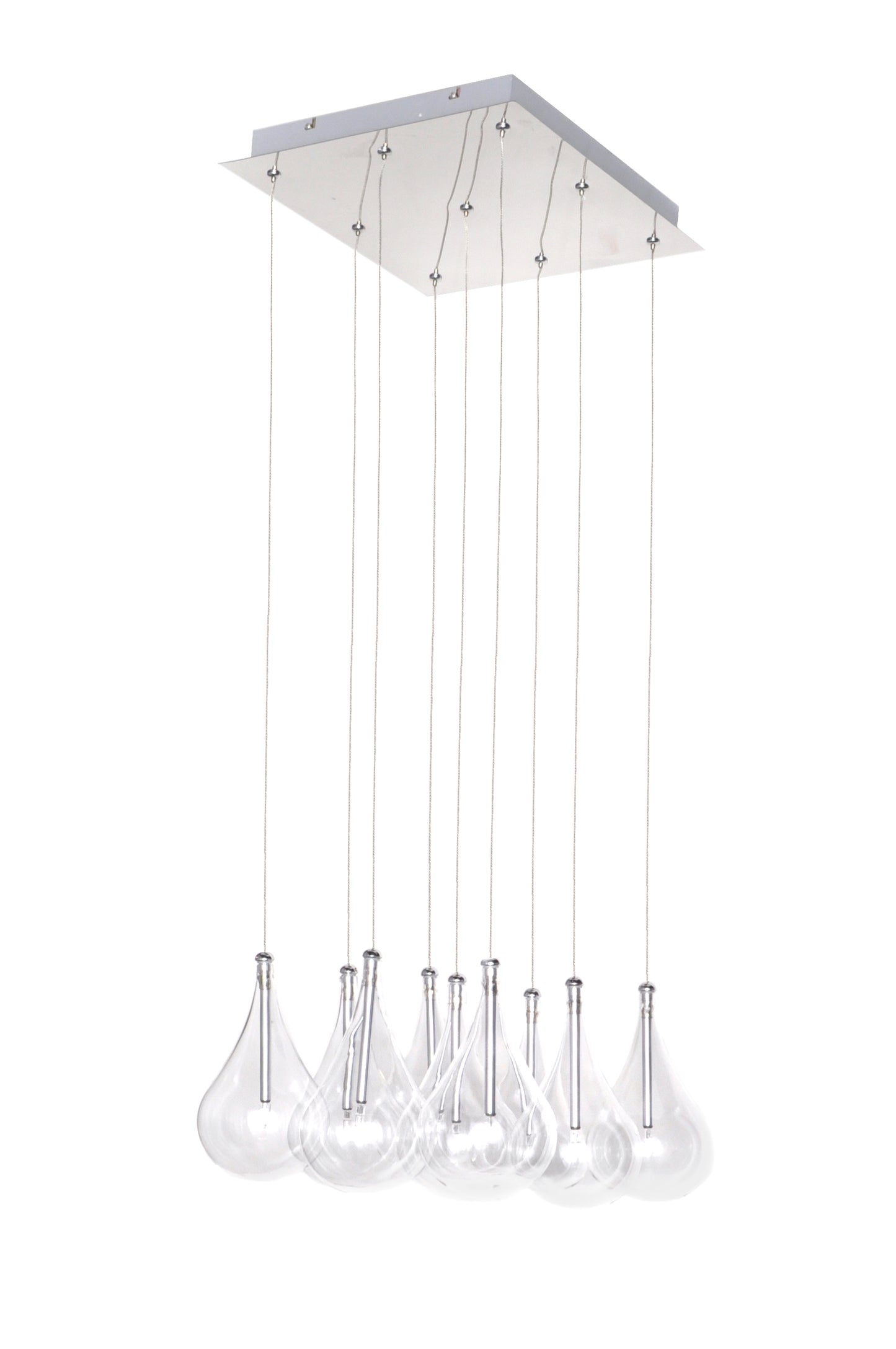 Larmes 9-Light Pendant Polished Chrome by ET2