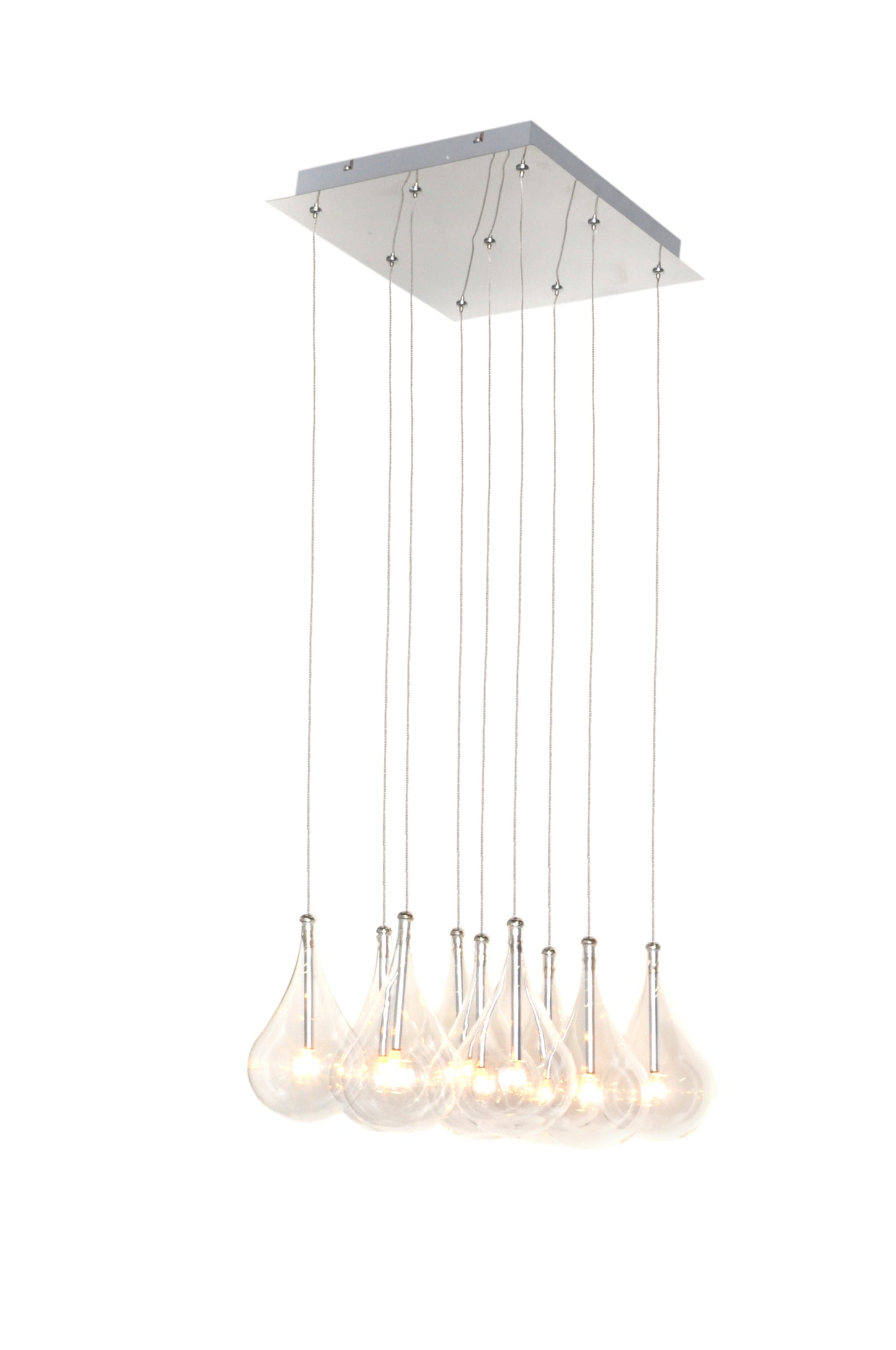 Larmes 9-Light Pendant Polished Chrome by ET2