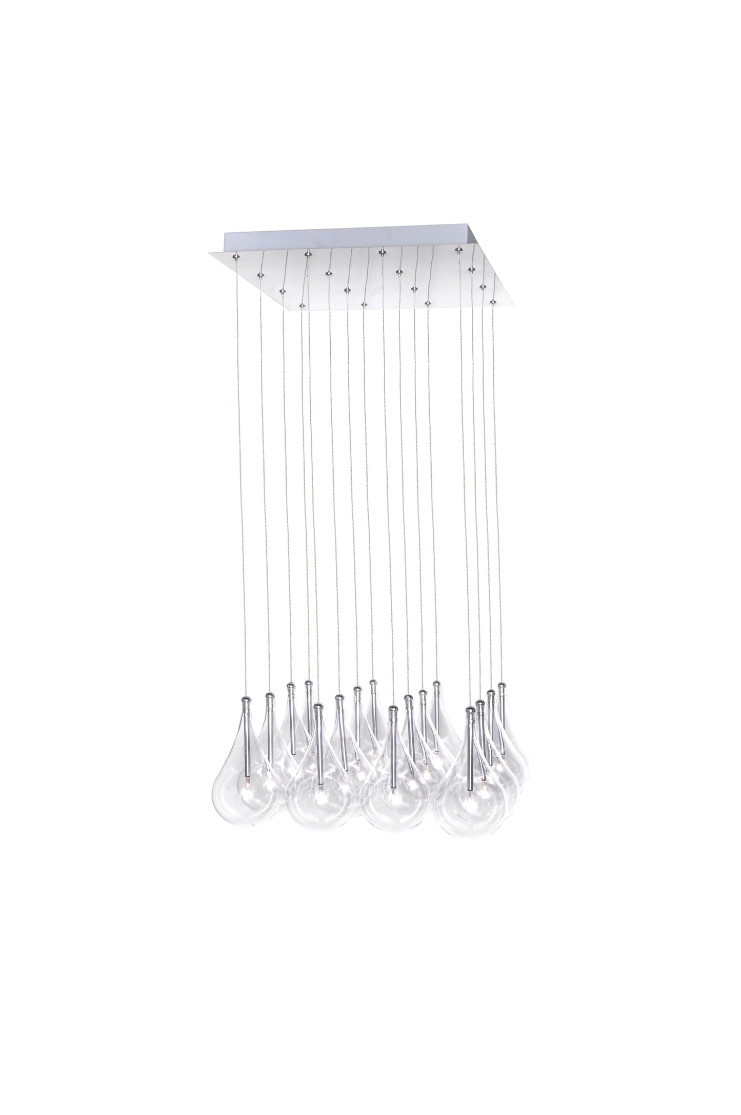 Larmes 16-Light Pendant Polished Chrome by ET2