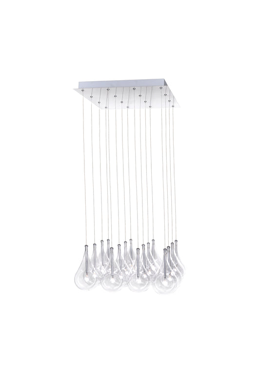 Larmes 16-Light Pendant Polished Chrome by ET2