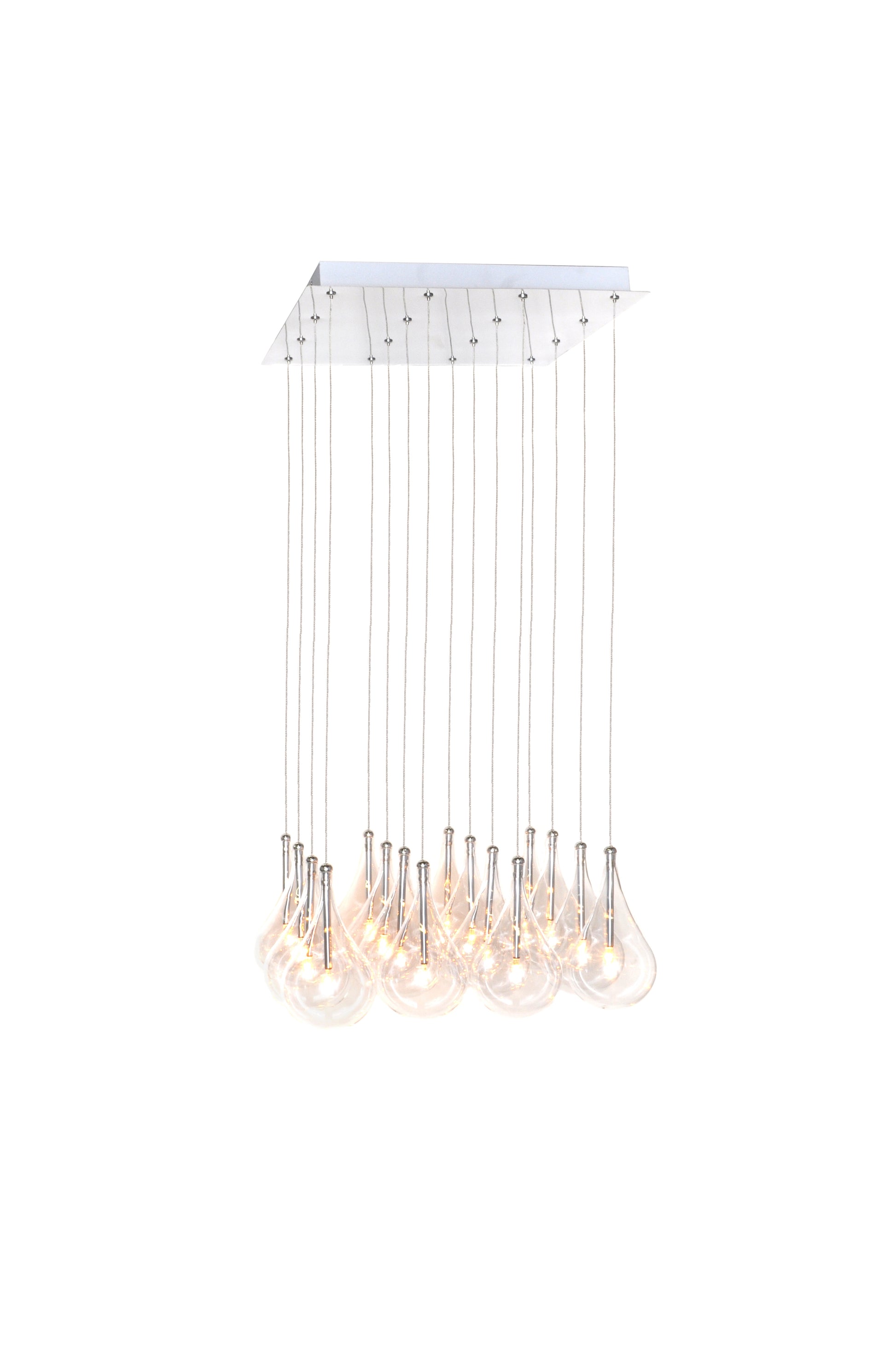 Larmes 16-Light Pendant Polished Chrome by ET2