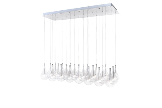 Larmes 24-Light Pendant Polished Chrome by ET2