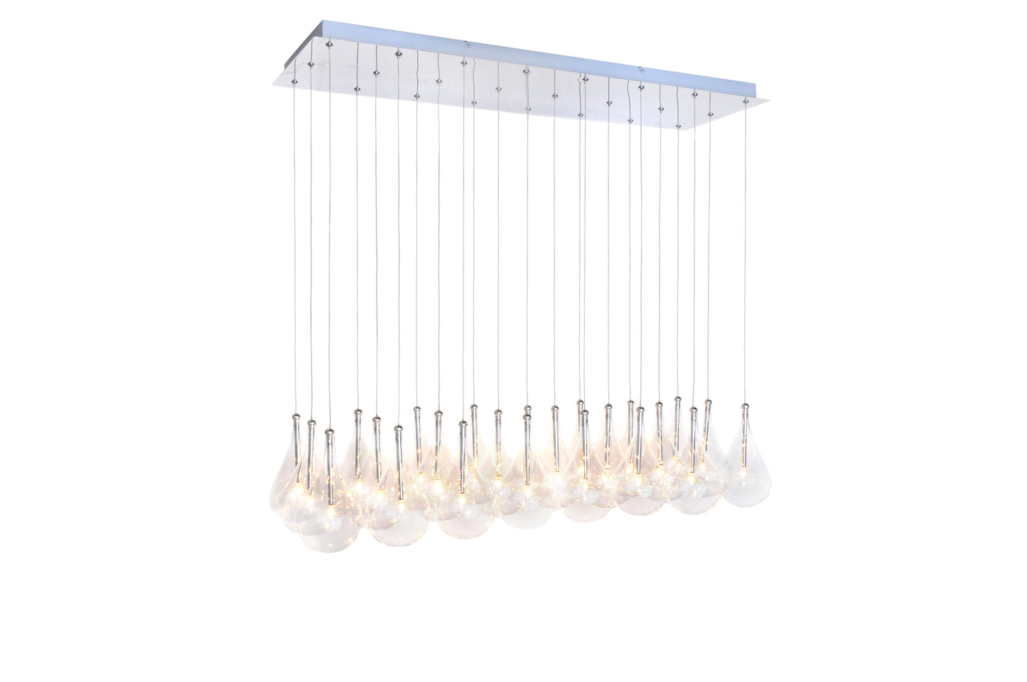 Larmes 24-Light Pendant Polished Chrome by ET2
