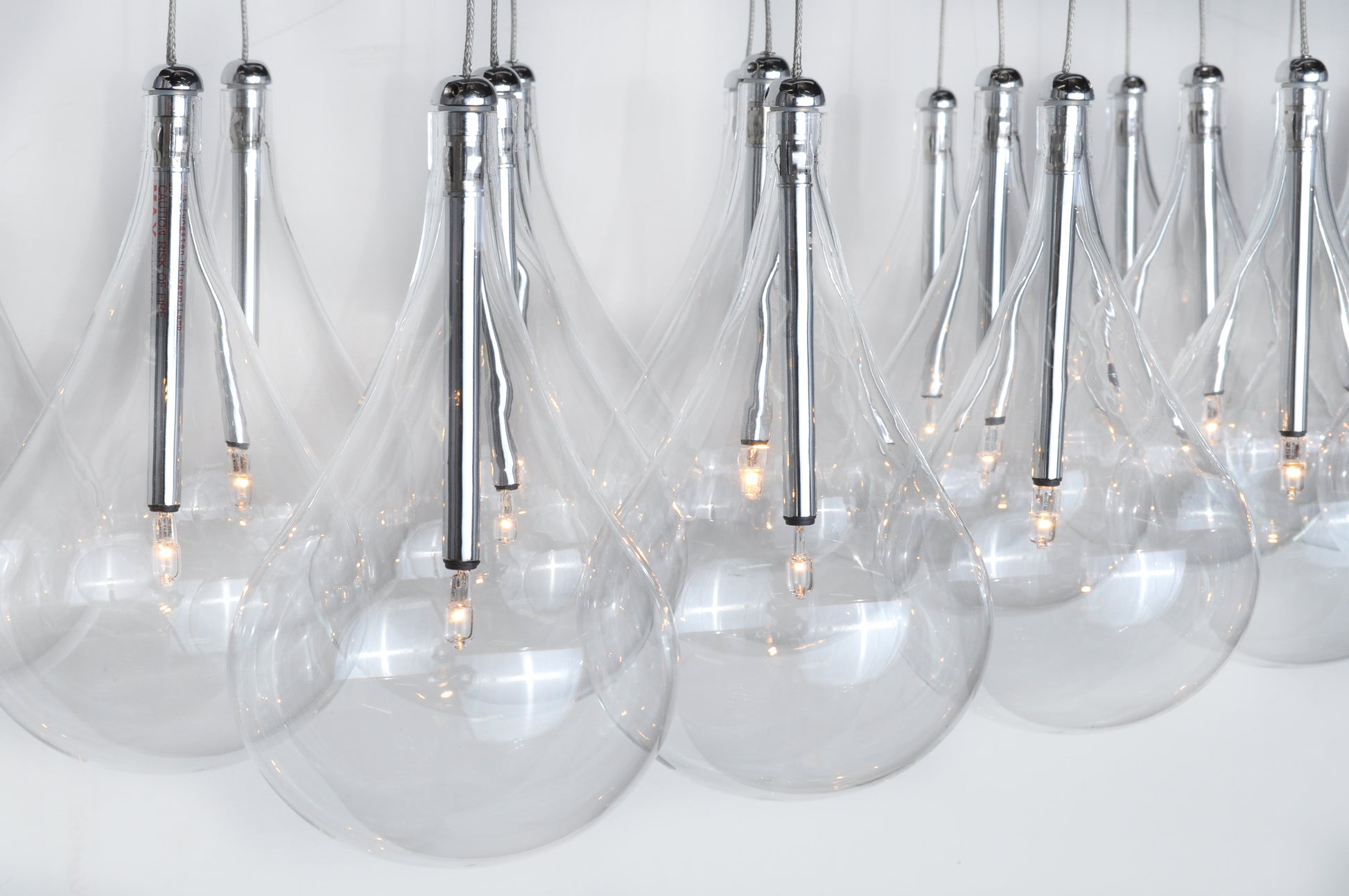 Larmes 24-Light Pendant Polished Chrome by ET2