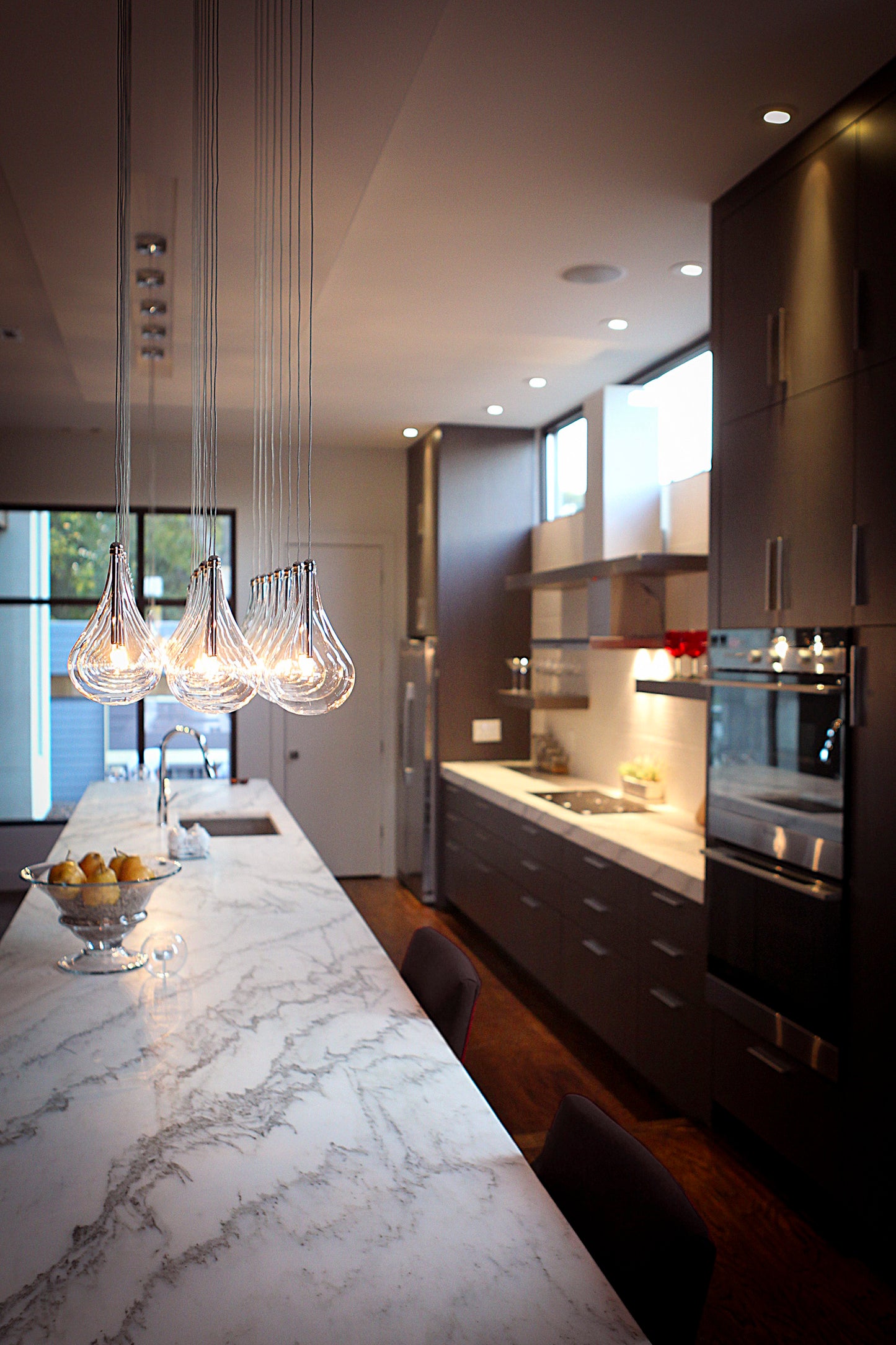 Larmes 24-Light Pendant Polished Chrome by ET2