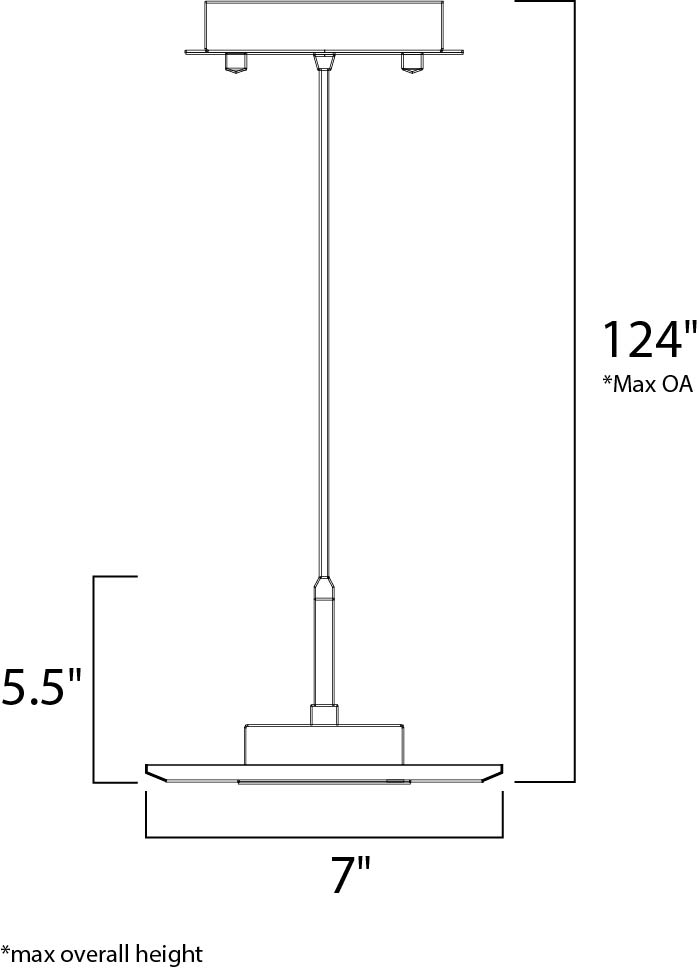 Hagen LED Pendant Polished Chrome by ET2
