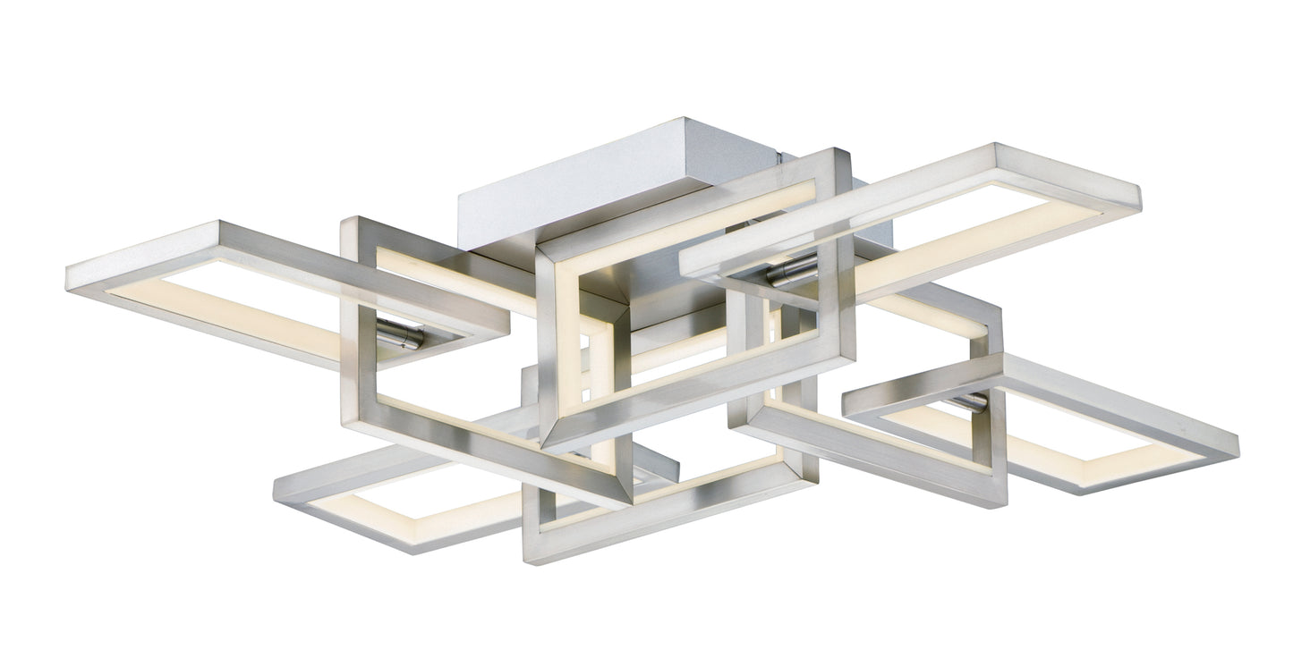 Link LED Flush Mount Satin Nickel by ET2