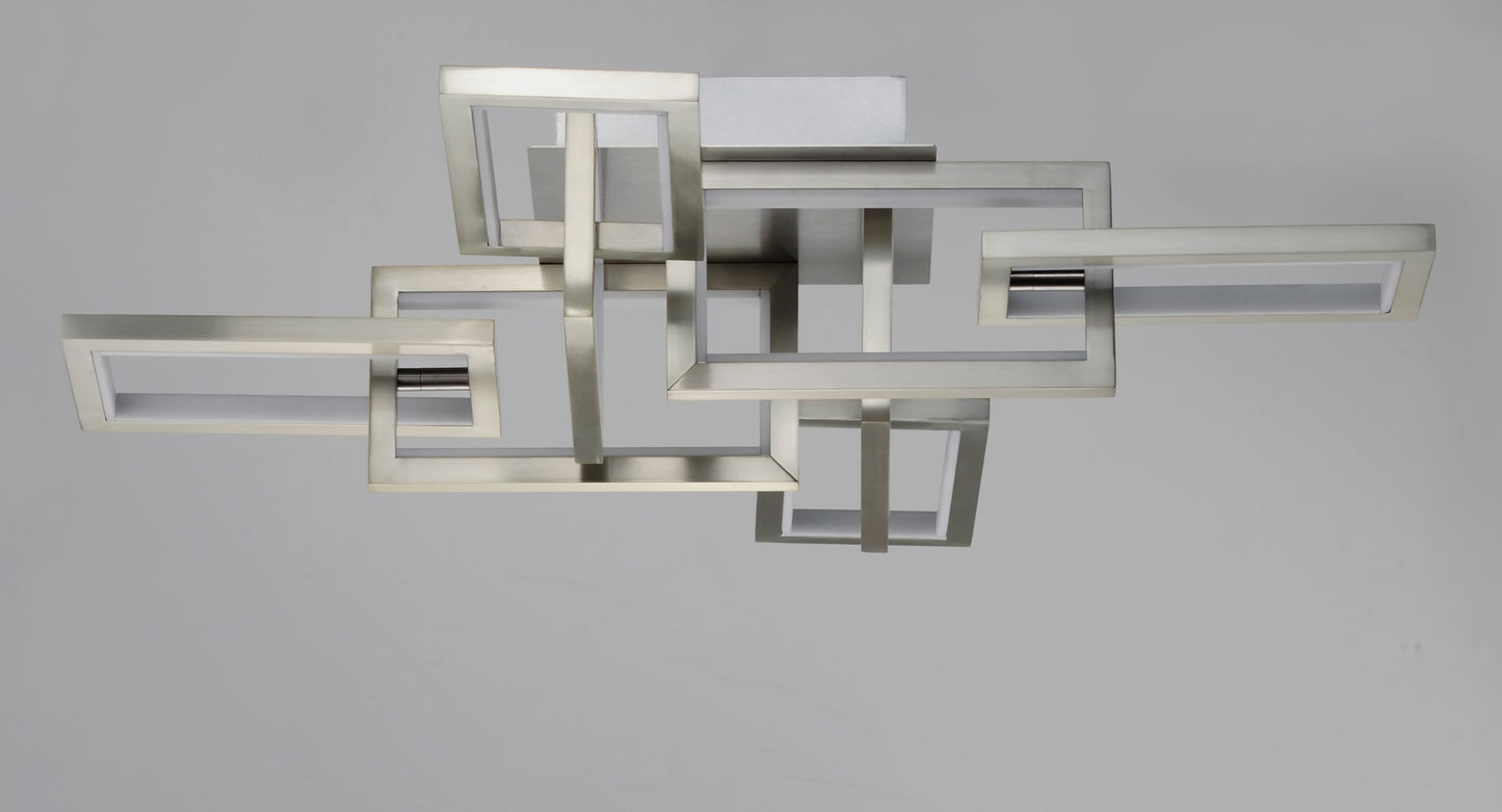 Link LED Flush Mount Satin Nickel by ET2